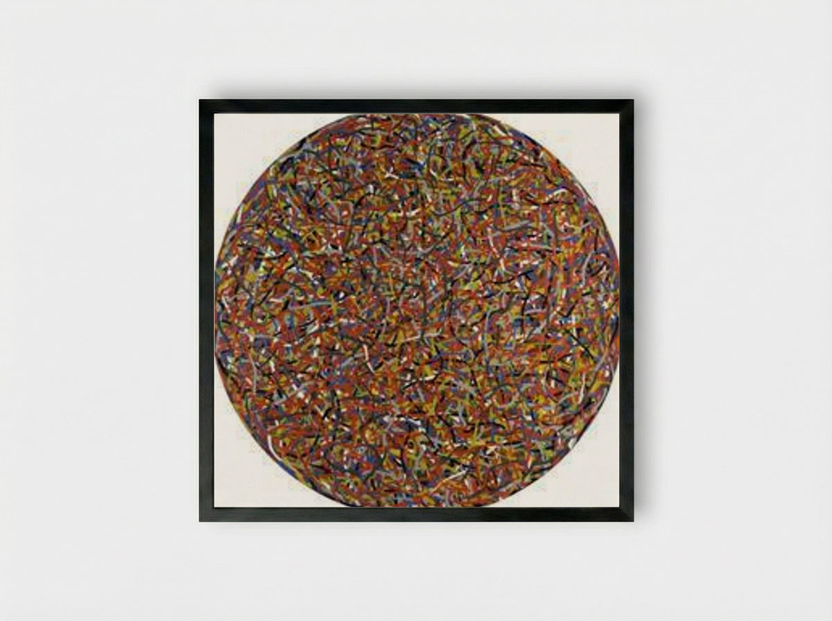 Lines in All Directions - Sol LeWitt - Framed Print Black