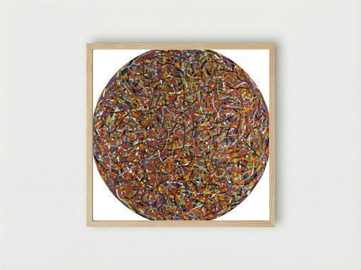 Lines in All Directions - Sol LeWitt - Framed Print Wood