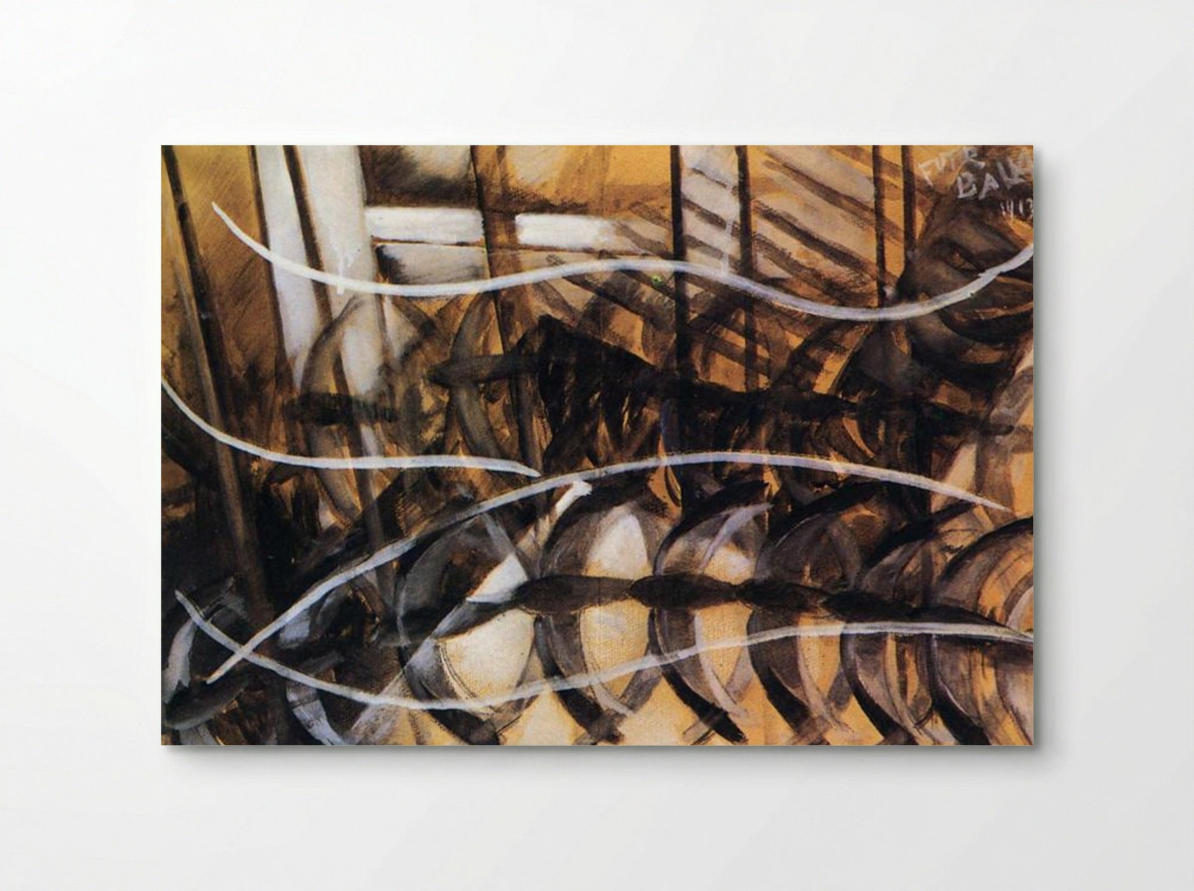 Lines of Movement and Dynamic Succession - Giacomo Balla - Poster