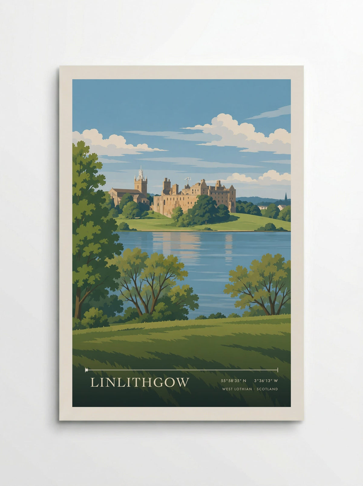 Linlithgow, West Lothian | Travel Poster - Poster