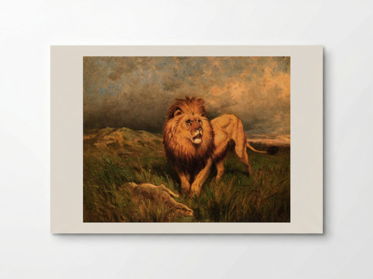 Lion and Prey - Rosa Bonheur - Poster