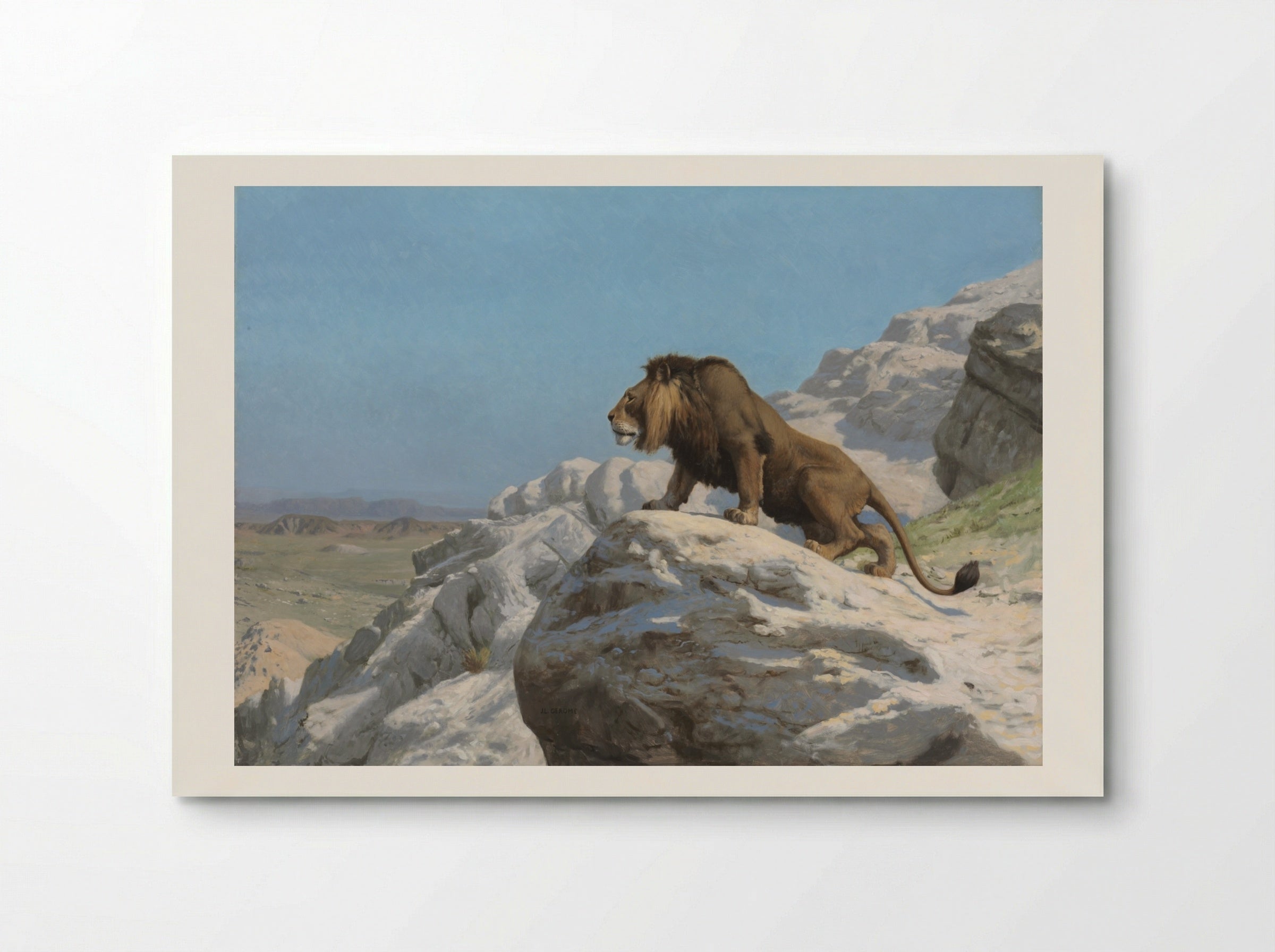 Lion on the Watch - Jean-Léon Gérôme - Poster
