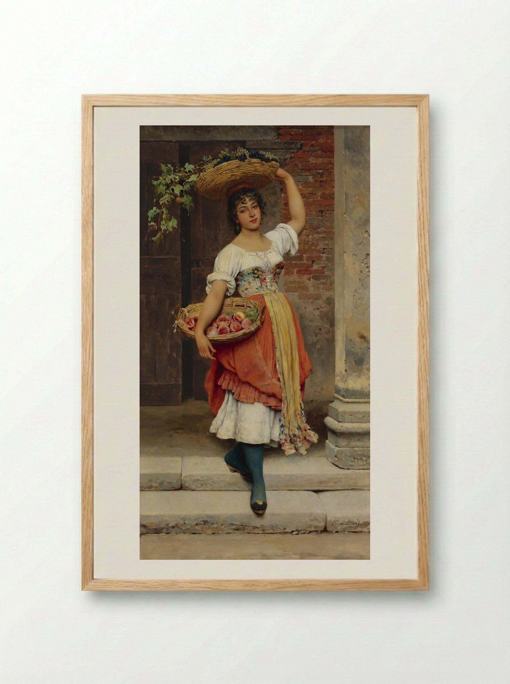 Lisa - Eugene de Blaas - Framed Print Wood