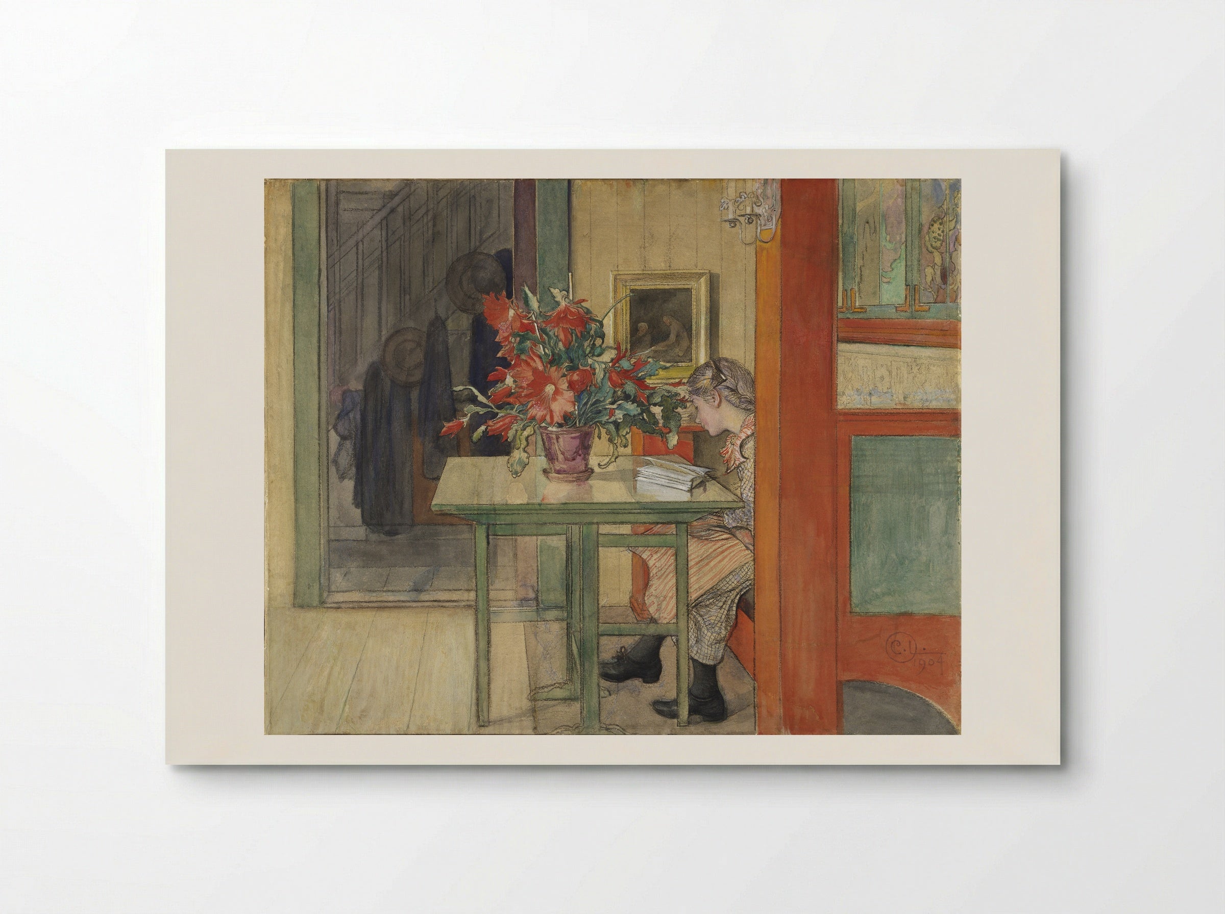 Lisbeth Reading - Carl Larsson - Poster