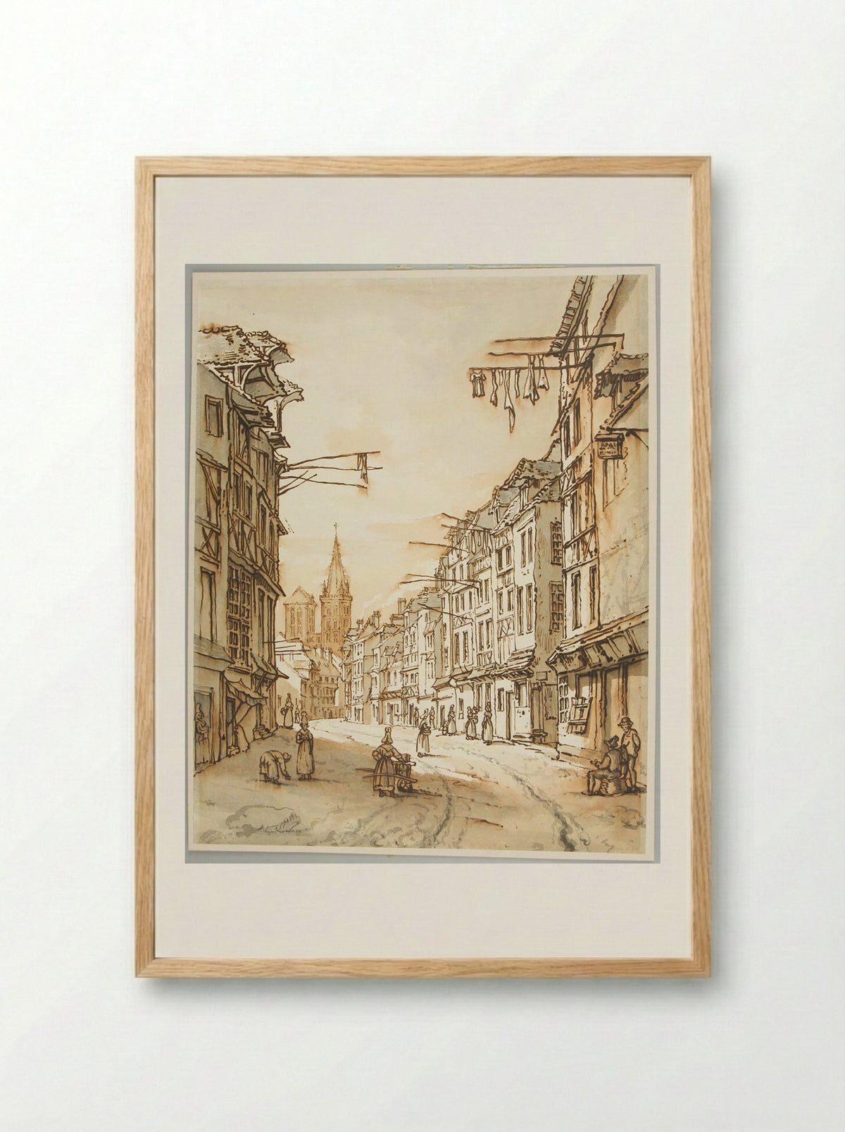 Lisieux - Henry Edridge - Framed Print Wood