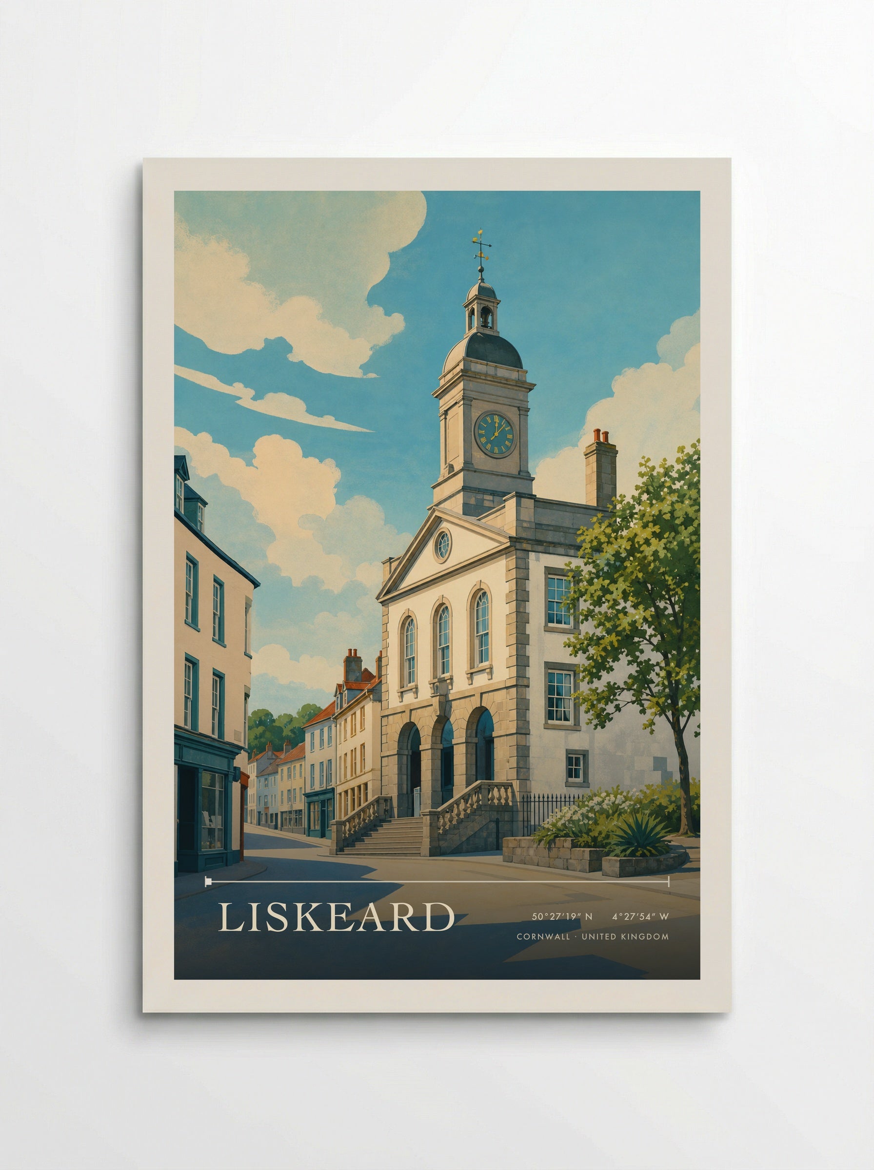 Liskeard Cornwall England Travel Poster - Poster