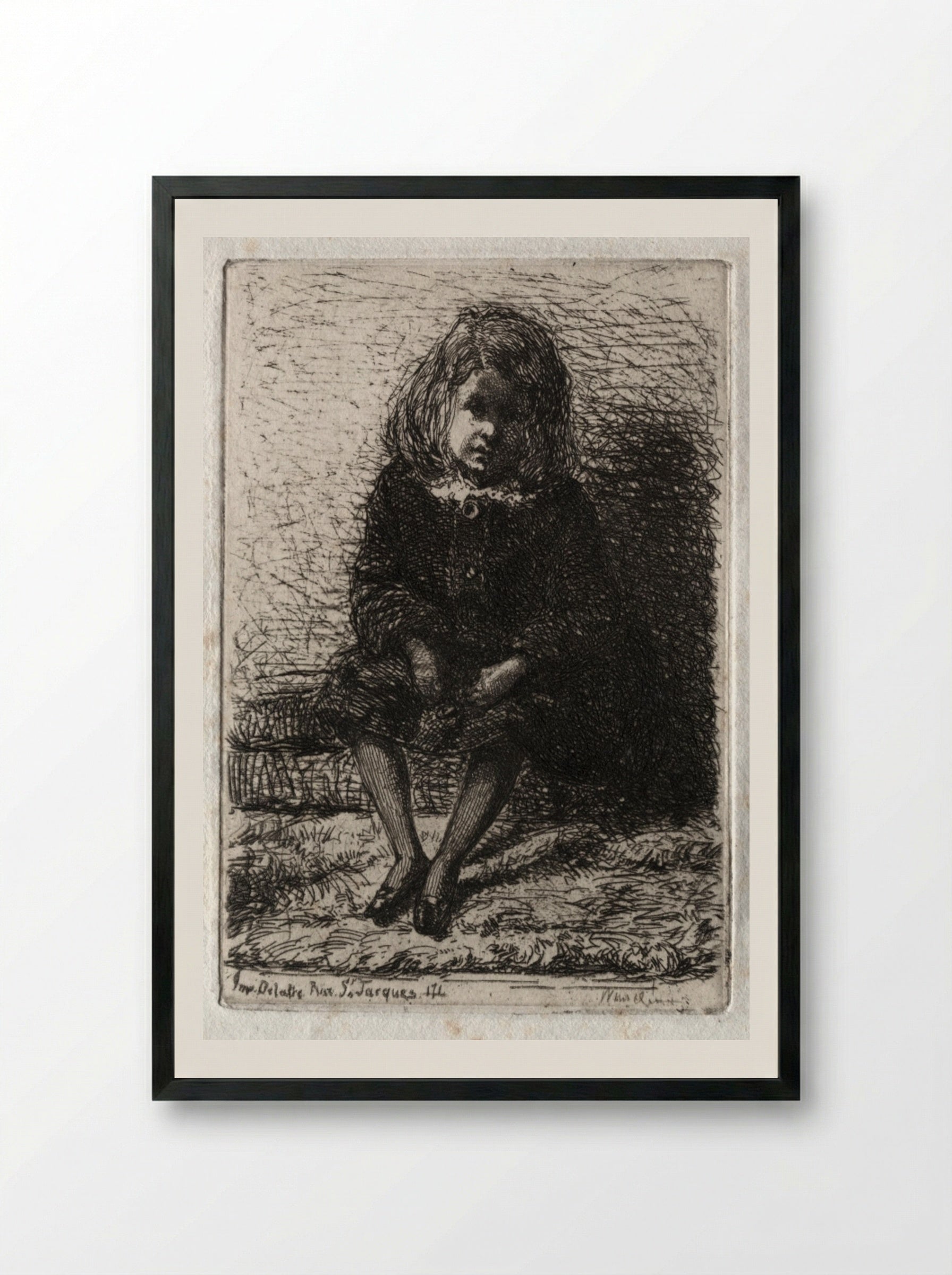 Little Arthur - James McNeill Whistler - Framed Print Black