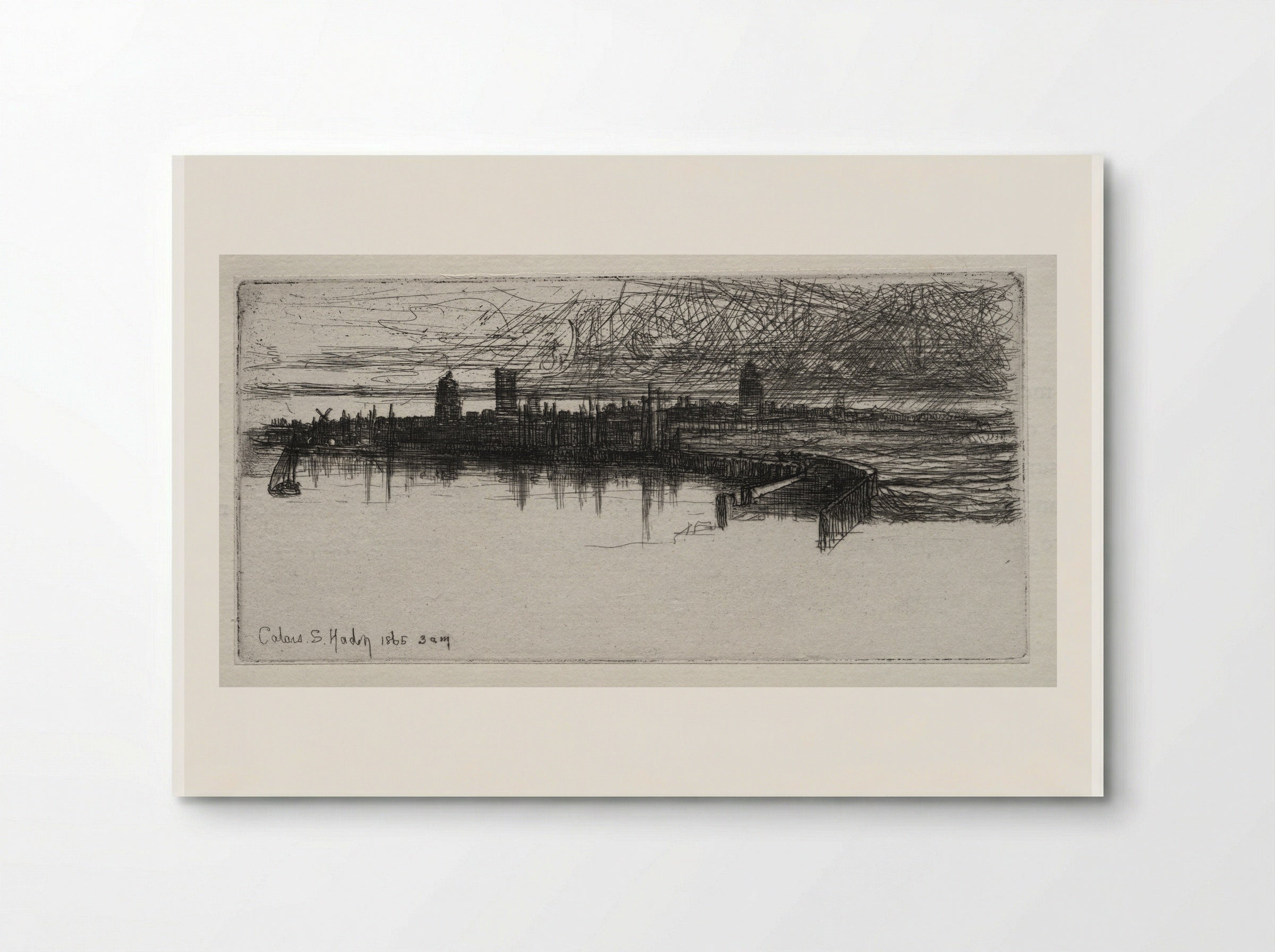 Little Calais Pier - Francis Seymour Haden - Poster