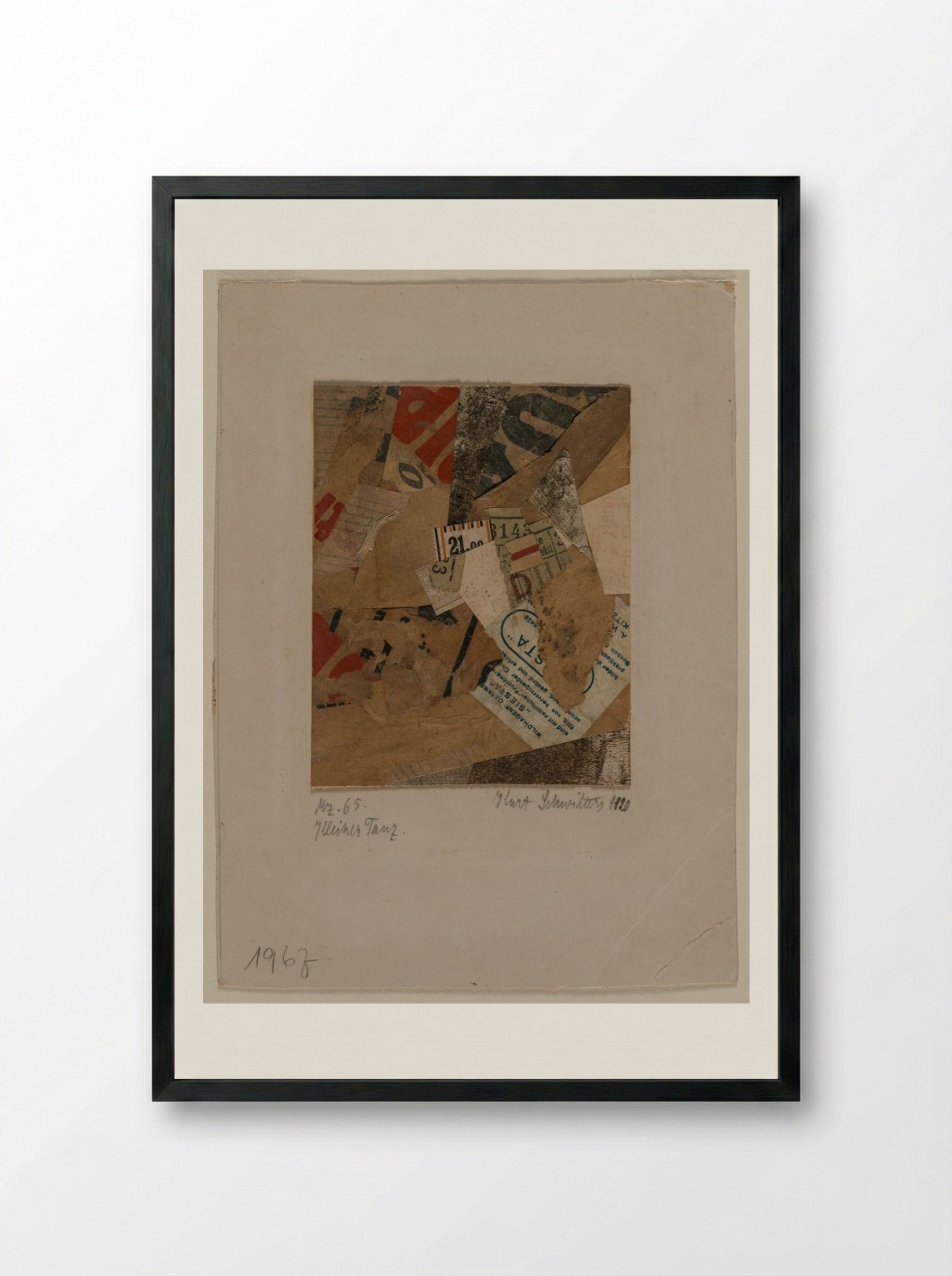 Little Dance - Kurt Schwitters - Framed Print Black
