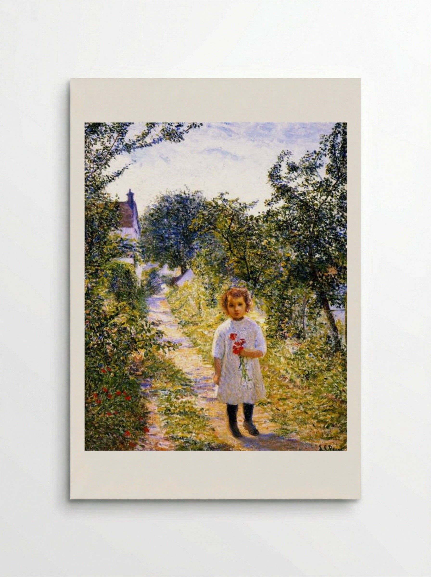 Little Girl in a Lane, Giverny - Lilla Cabot Perry - Poster