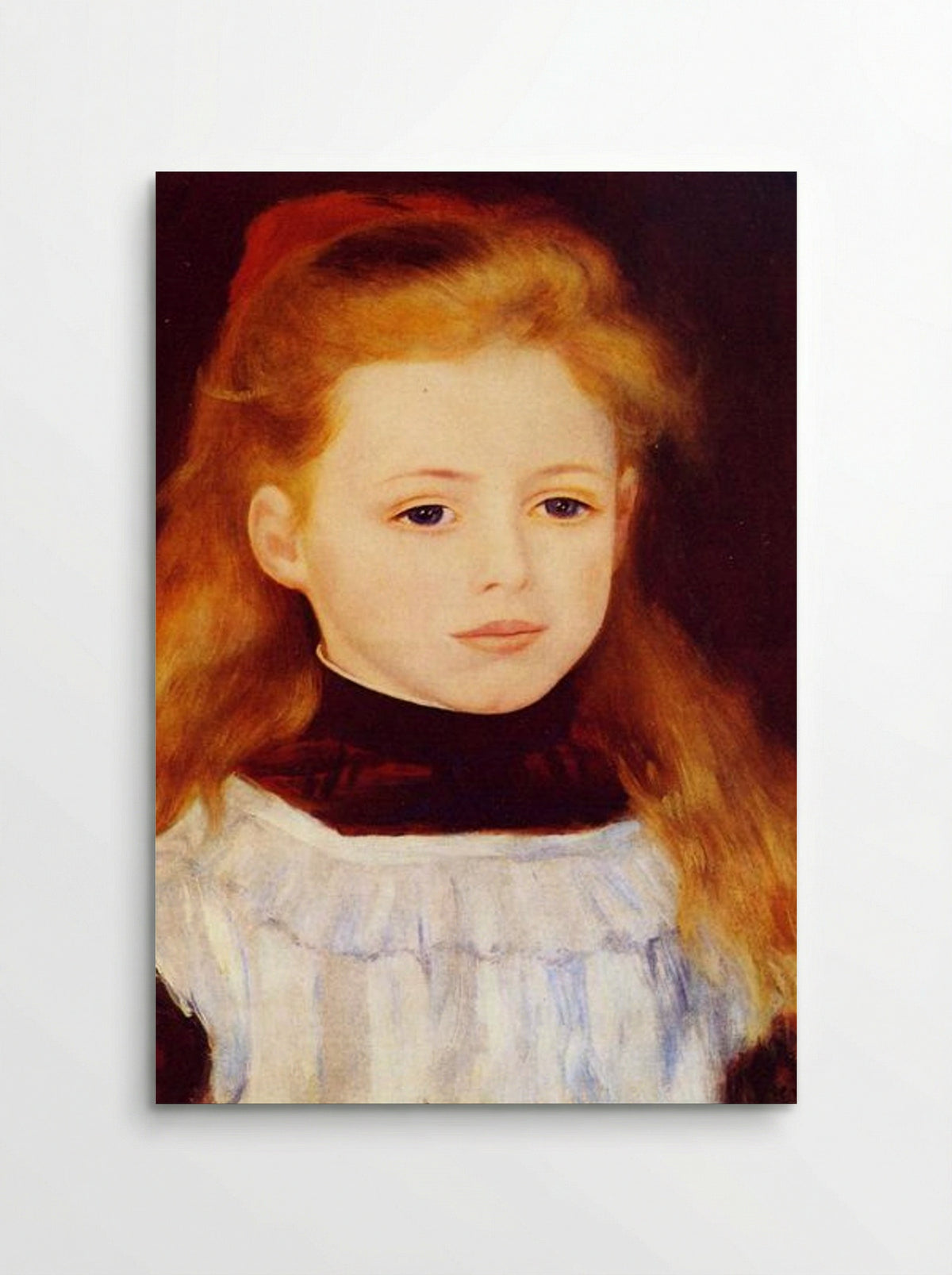 Little Girl in a White Apron (Portrait of Lucie Berard) - Pierre-Auguste Renoir - Poster