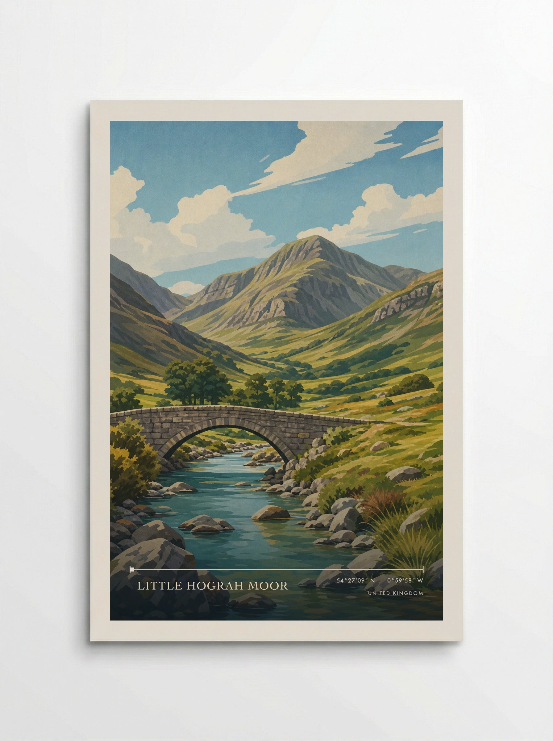 Little Hograh Moor United Kingdom Travel Poster - Poster