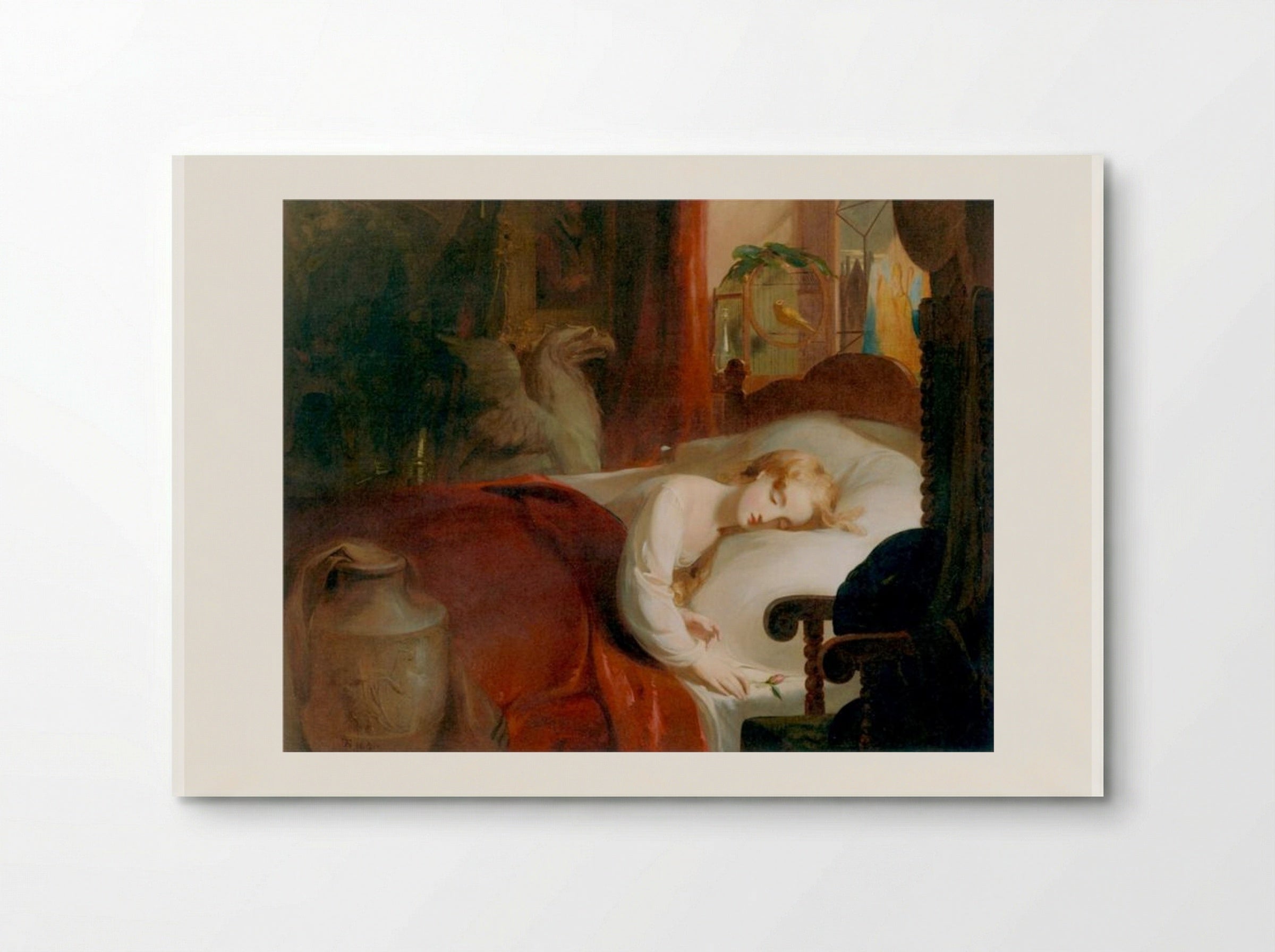Little Nell Asleep in the Curiosity Shop - Thomas Sully - Poster