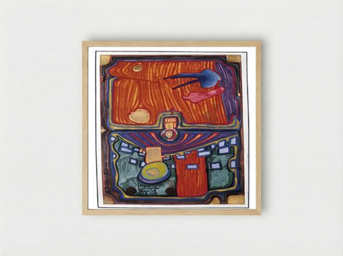 Little Palace of Illness - Friedensreich Hundertwasser - Framed Print Wood