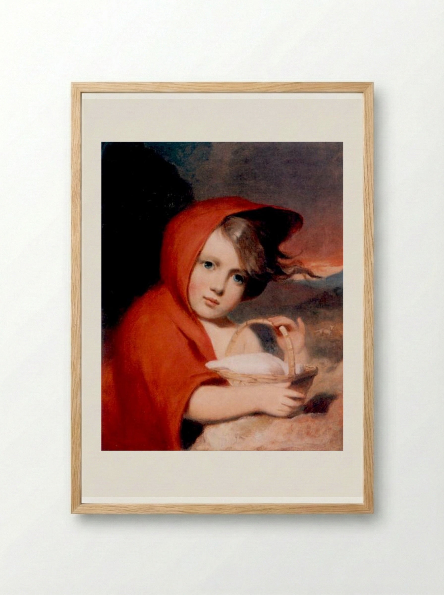 Little Red Riding Hood - Thomas Sully - Framed Print Wood