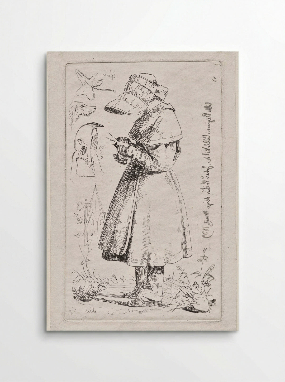 Little Regine in Vallekilde - Johan Thomas Lundbye - Poster