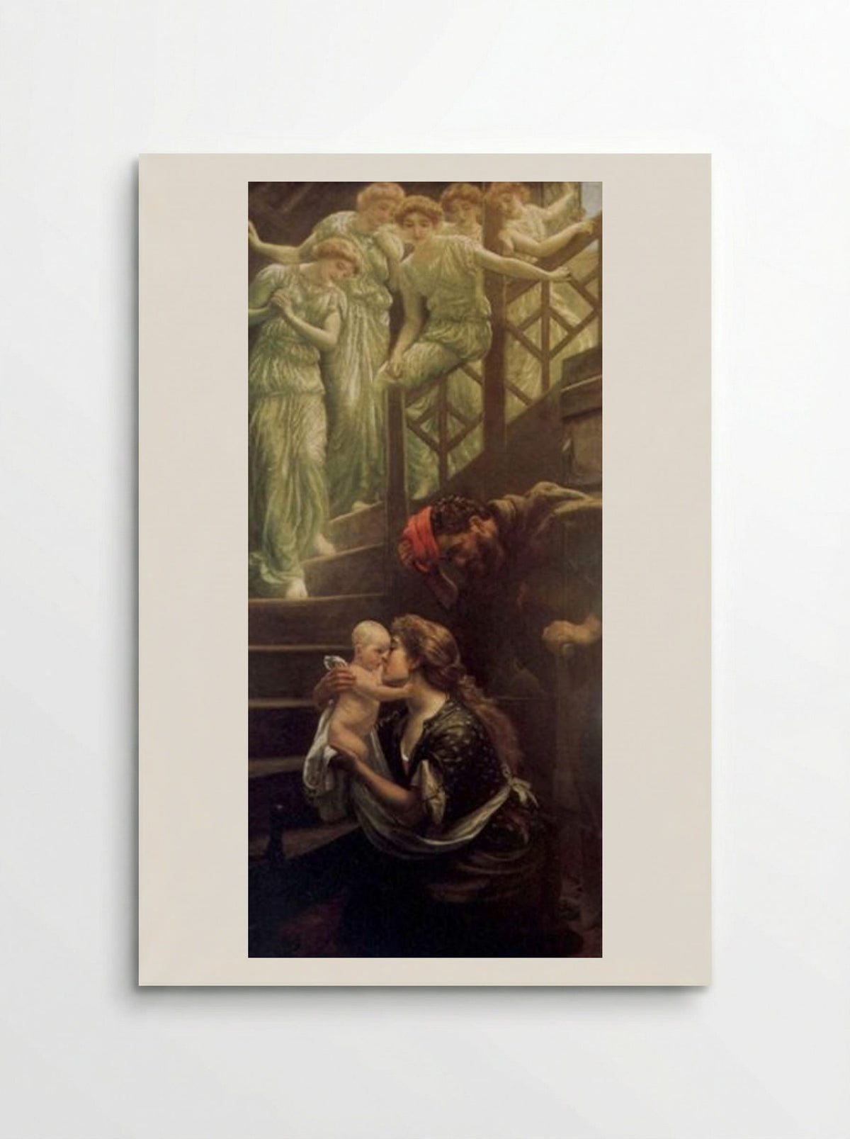 Little one who straight has come Down the Heavenly Stairs - Arthur Hughes - Poster