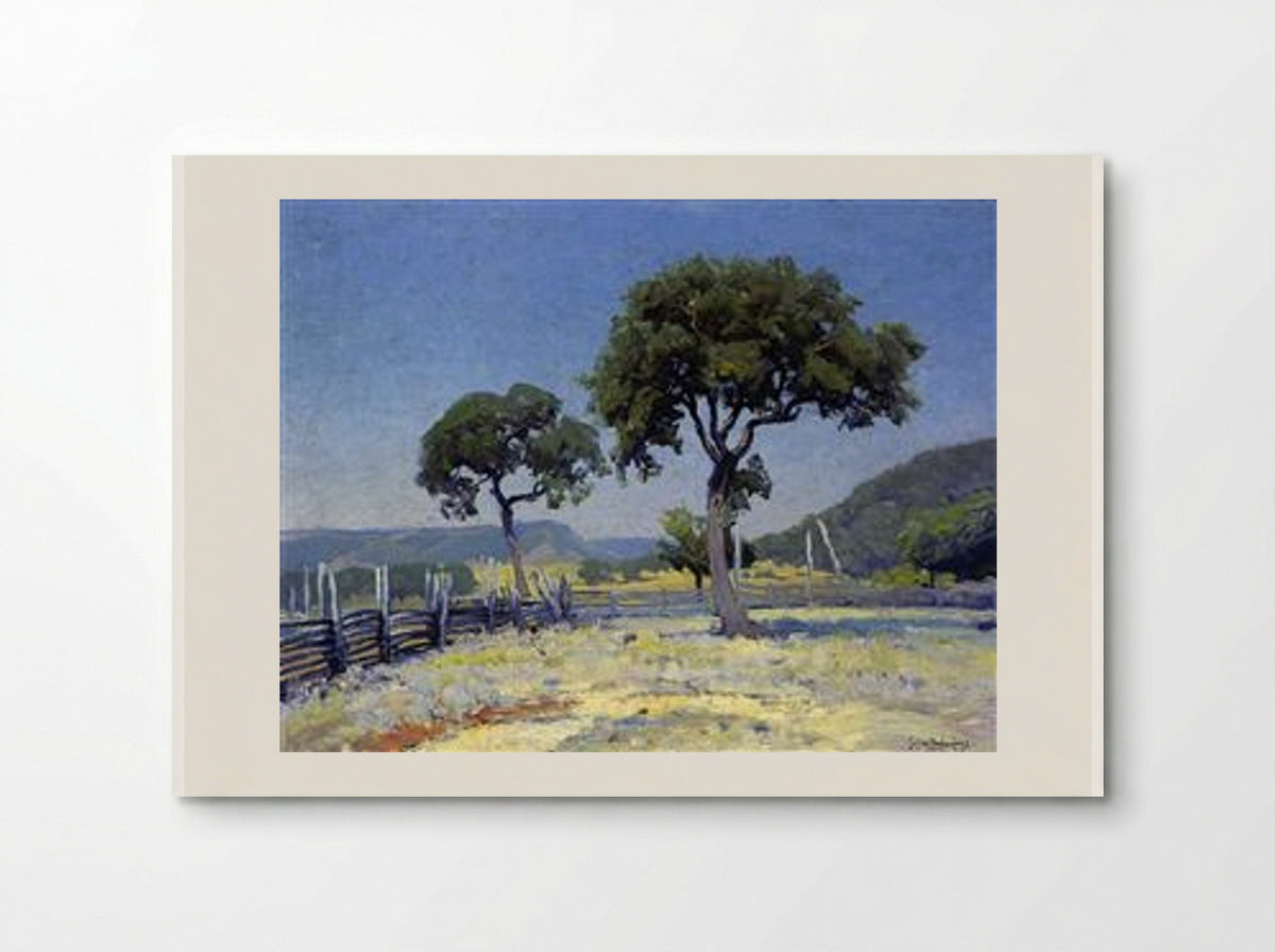 Live Oak Trees on Williams' Ranch, Bandera County - Robert Julian Onderdonk - Poster