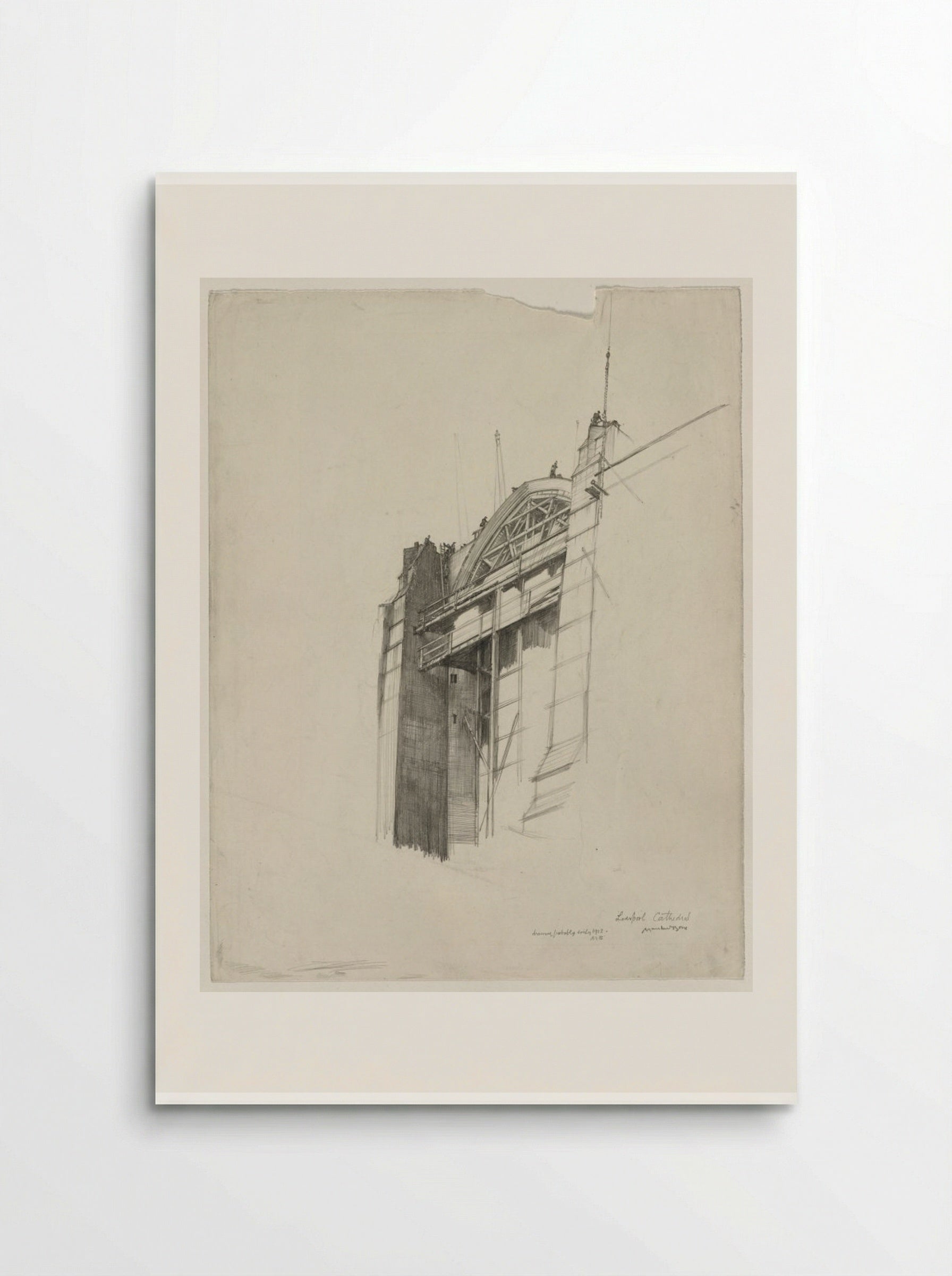 Liverpool Cathedral - Muirhead Bone - Poster