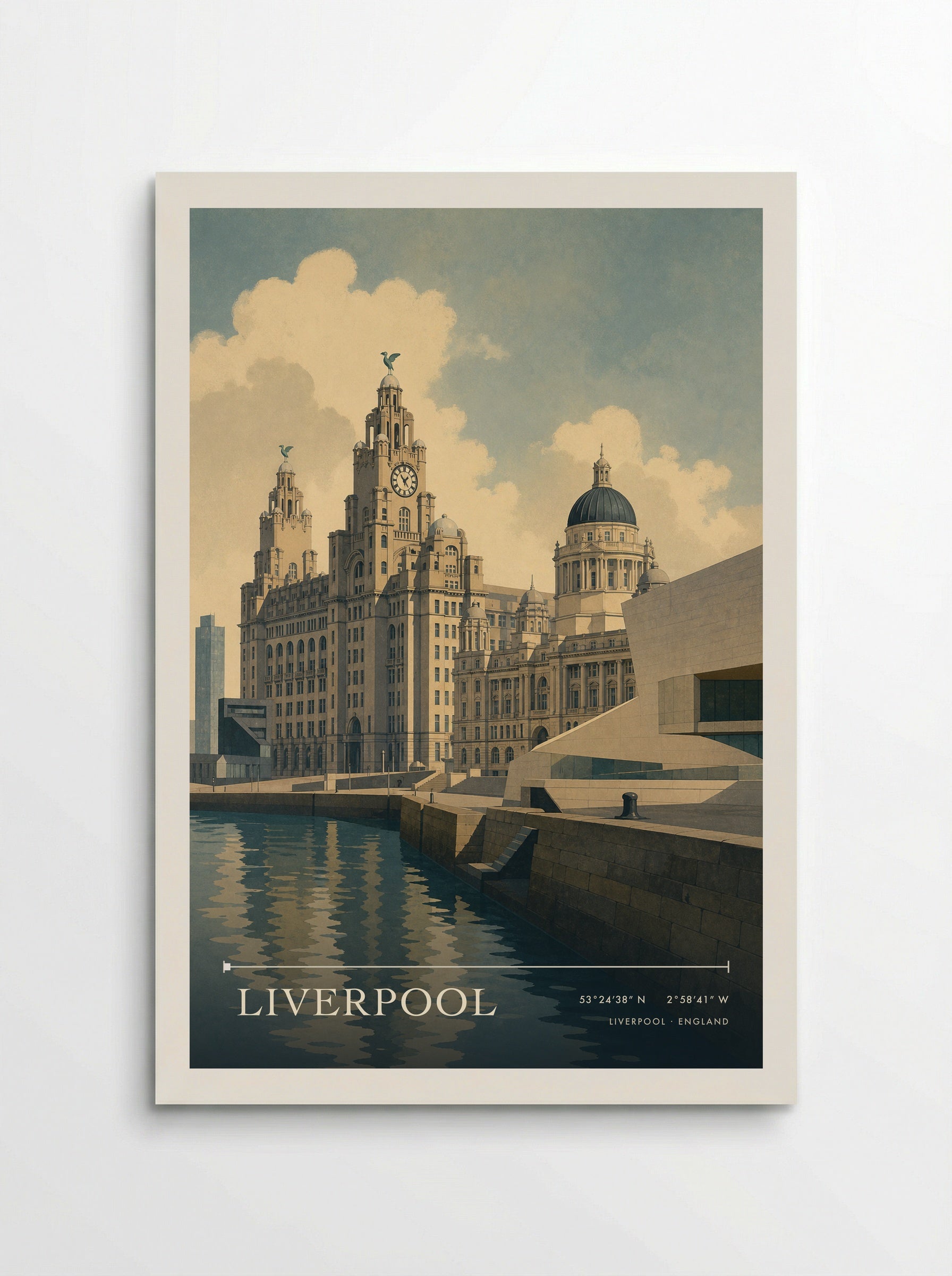 Liverpool England Travel Poster - Poster