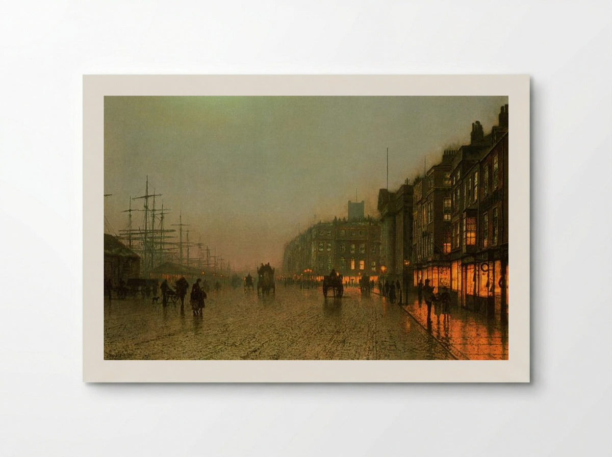 Liverpool from Wapping - John Atkinson Grimshaw - Poster