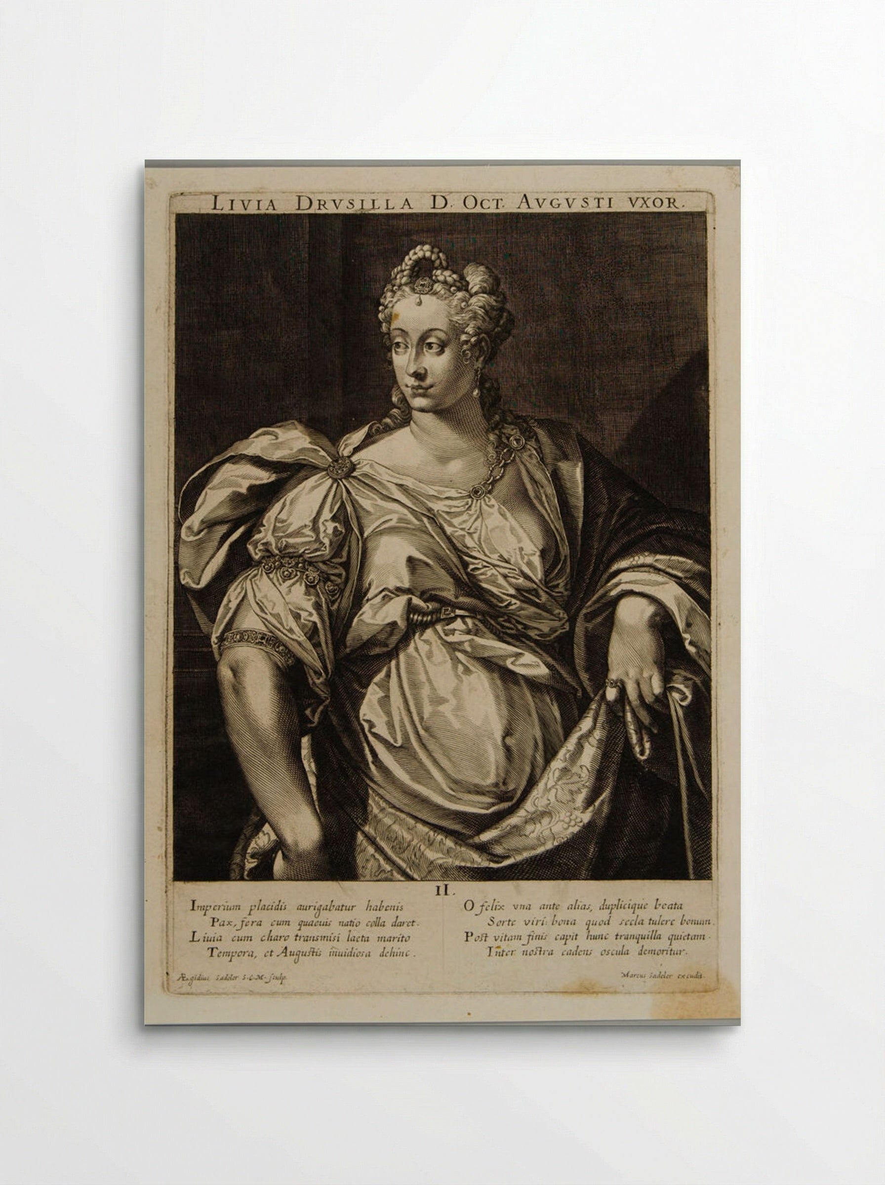 Livia Drusilla, Wife of Augustus - Aegidius Sadeler II - Poster