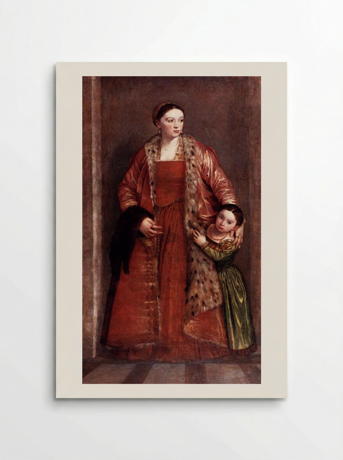 Livia da Porto Thiene and her Daughter Porzia - Paolo Veronese - Poster