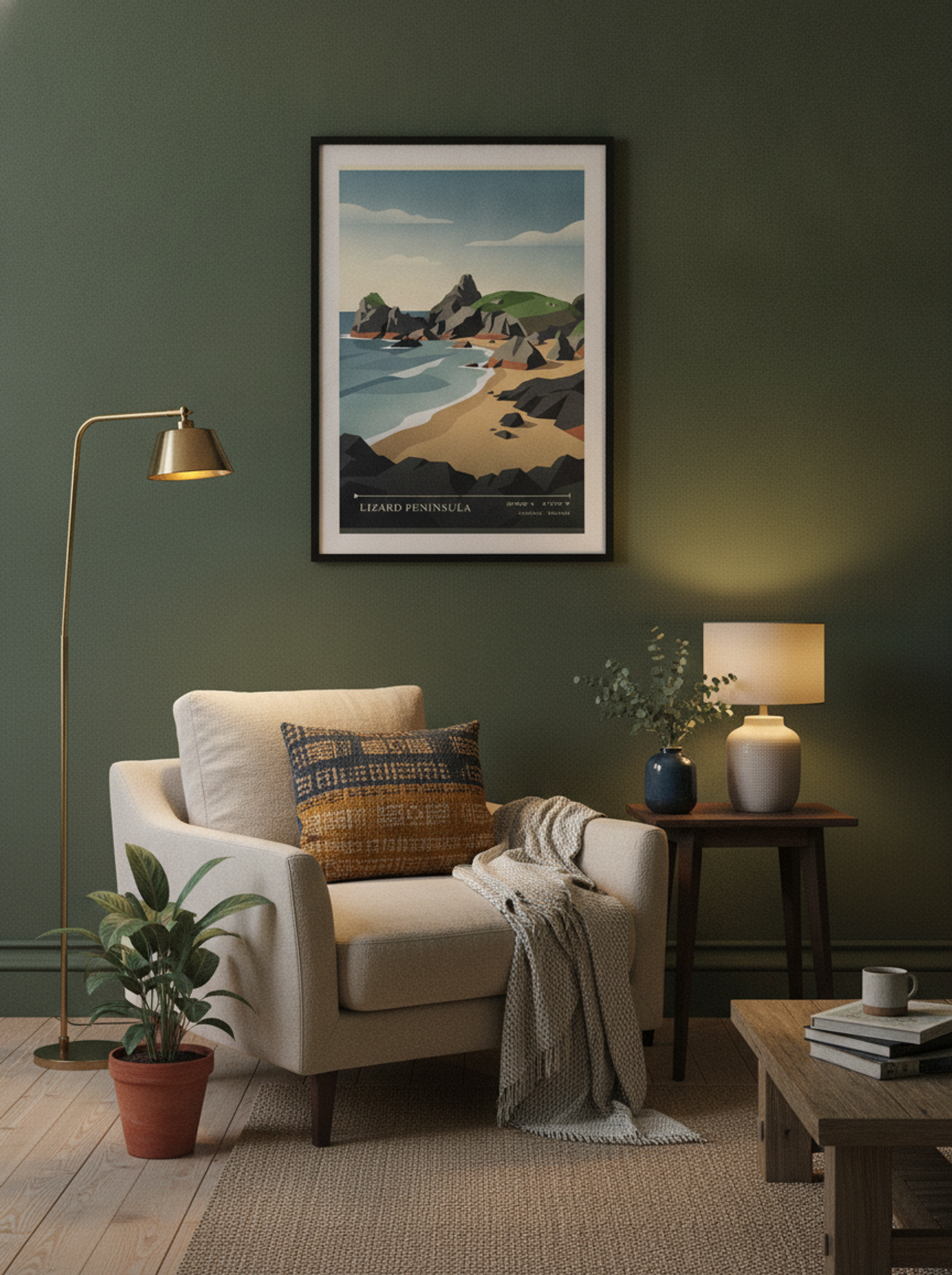 Lizard Peninsula Cornwall England Travel Poster - Lifestyle