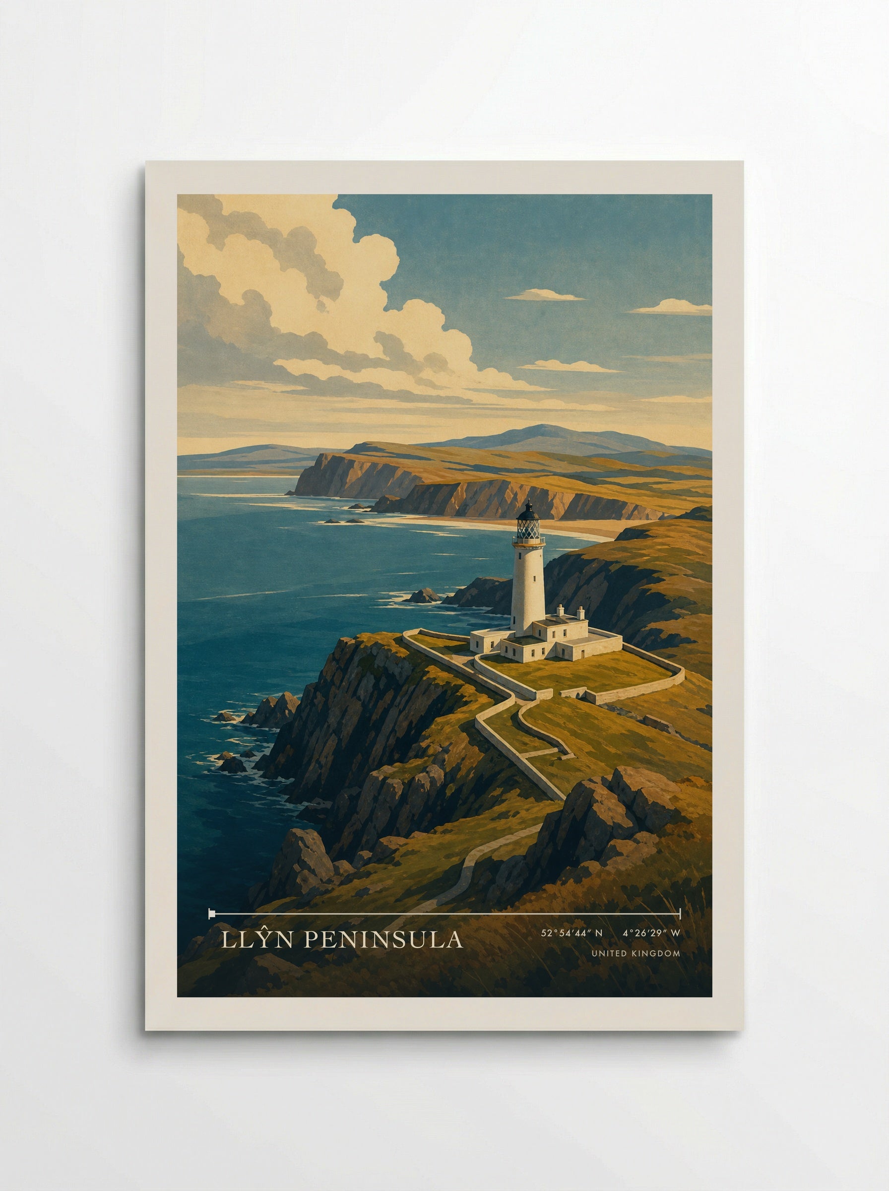 Llŷn Peninsula United Kingdom Travel Poster - Poster