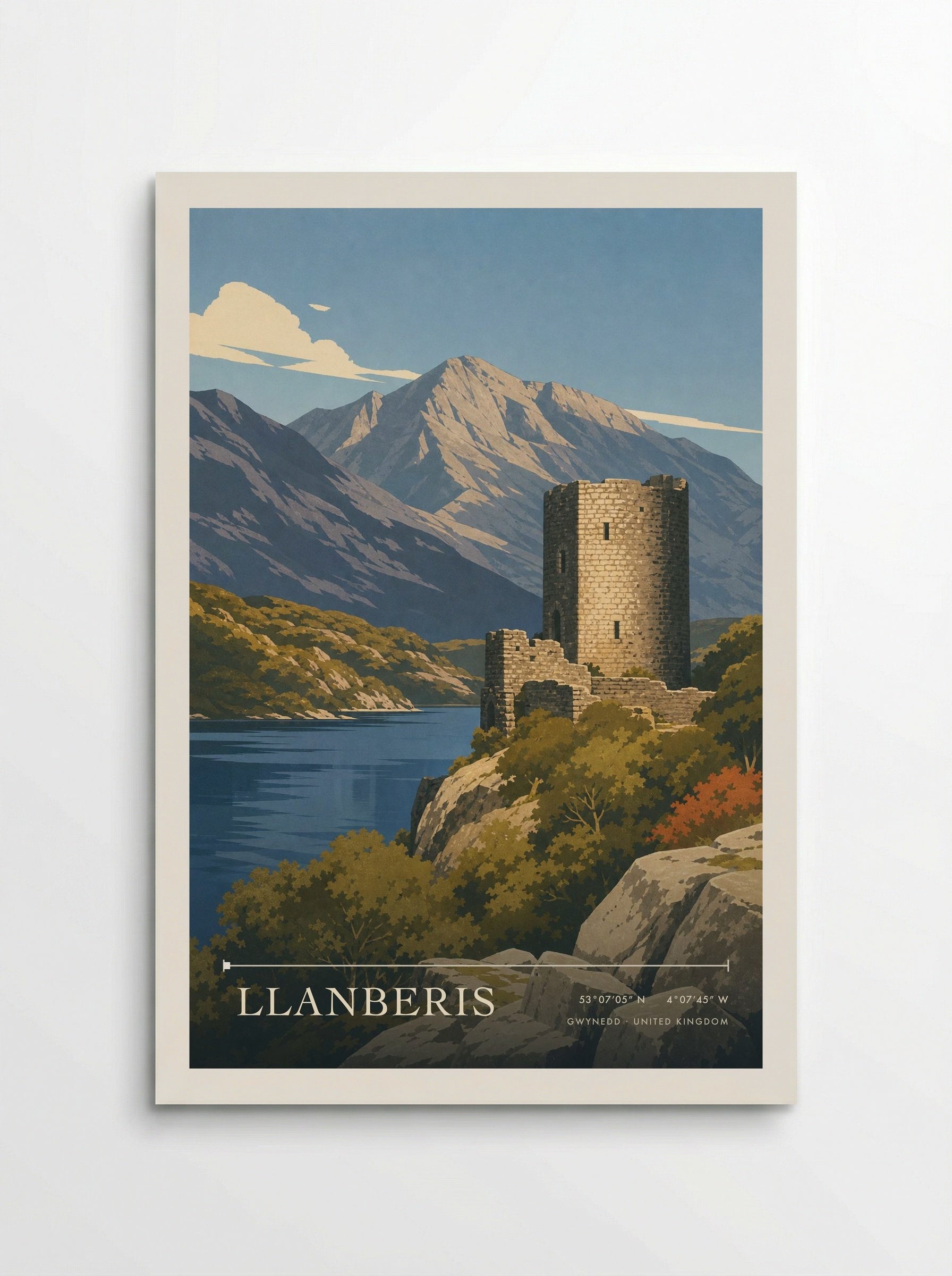 Llanberis Gwynedd United Kingdom Travel Poster - Poster