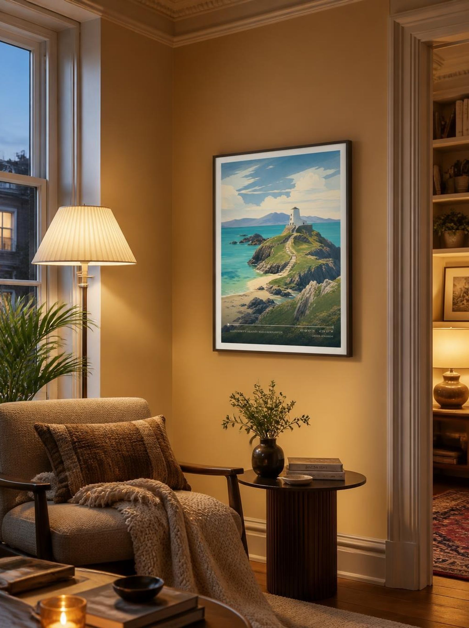 Llanddwyn Island / Bae Caernarfon United Kingdom Travel Poster - Lifestyle