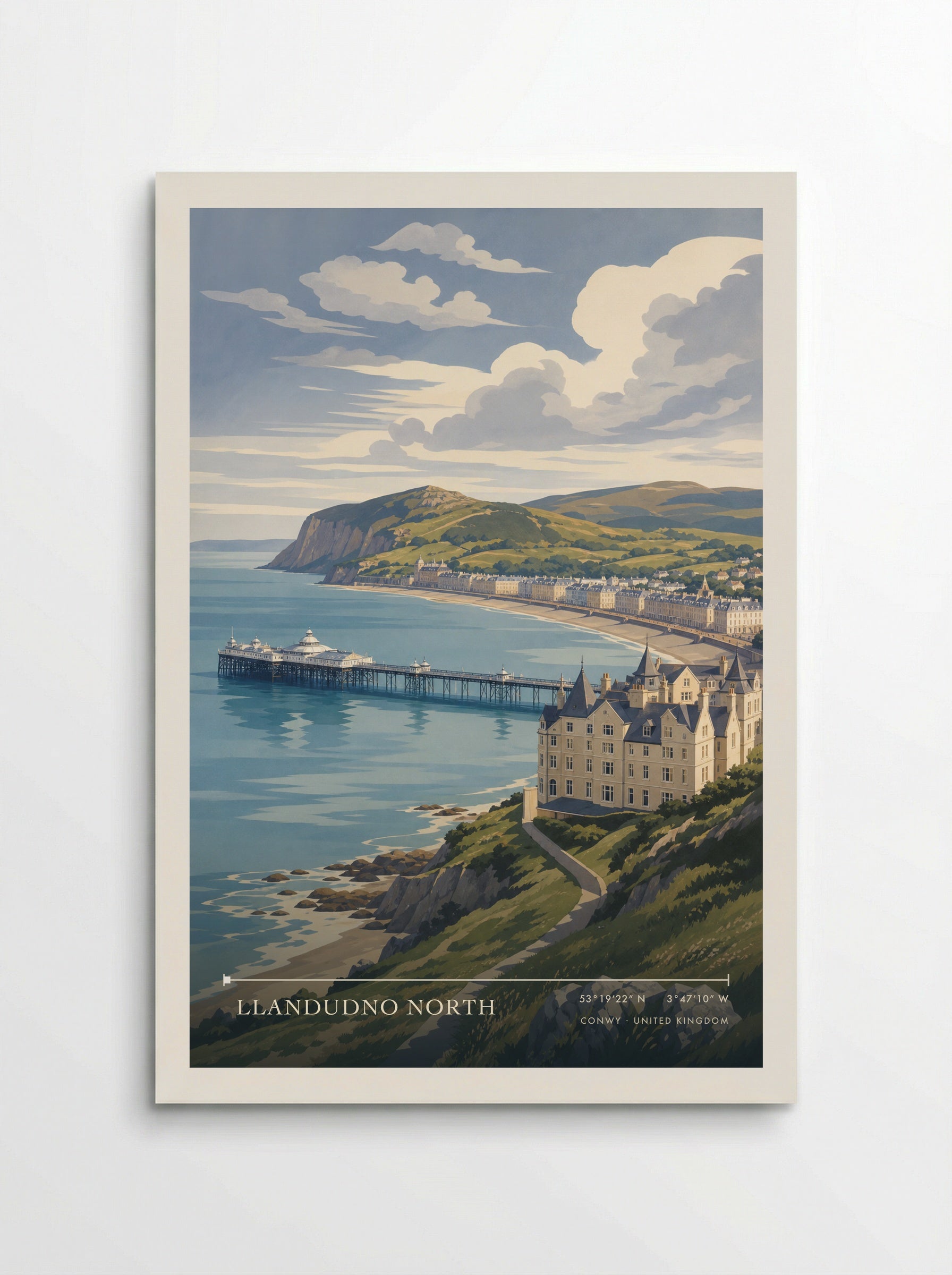 Llandudno North Conwy United Kingdom Travel Poster - Poster
