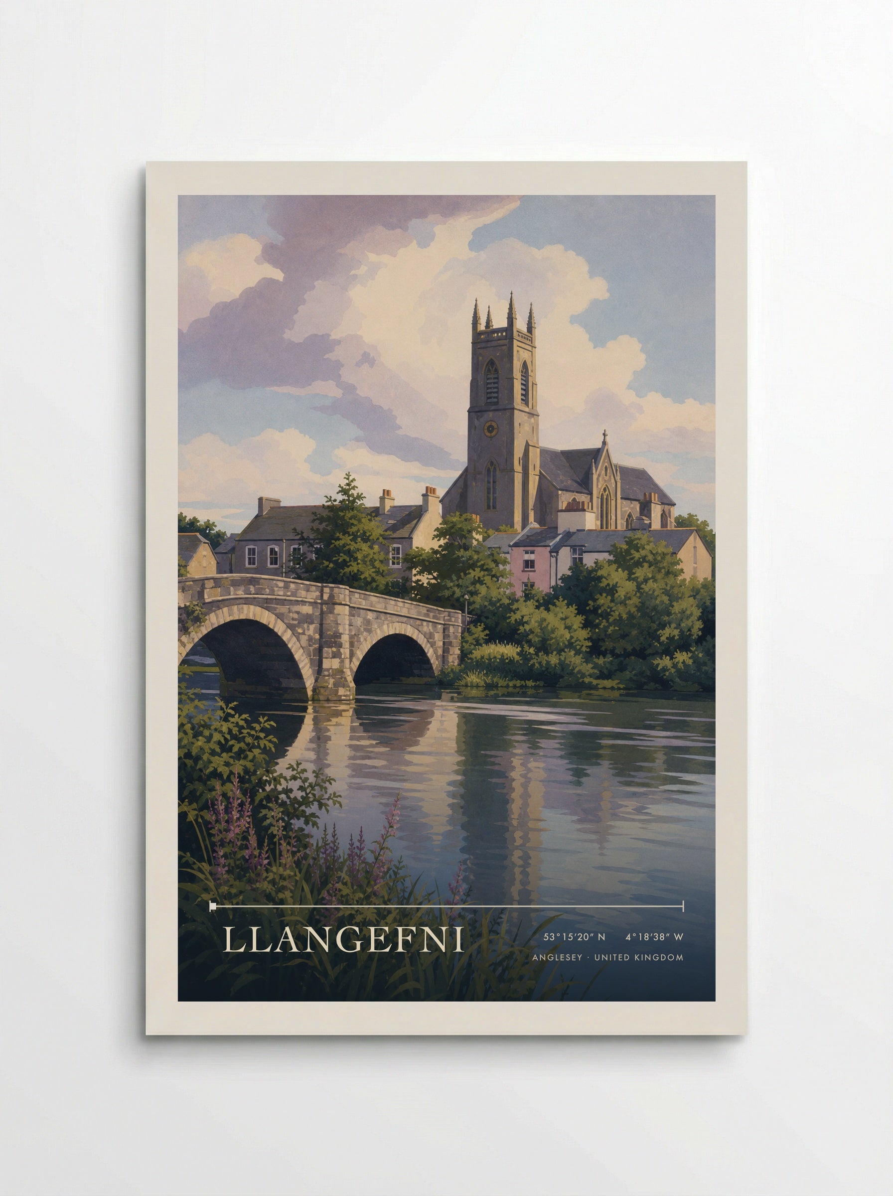 Llangefni Anglesey United Kingdom Travel Poster - Poster