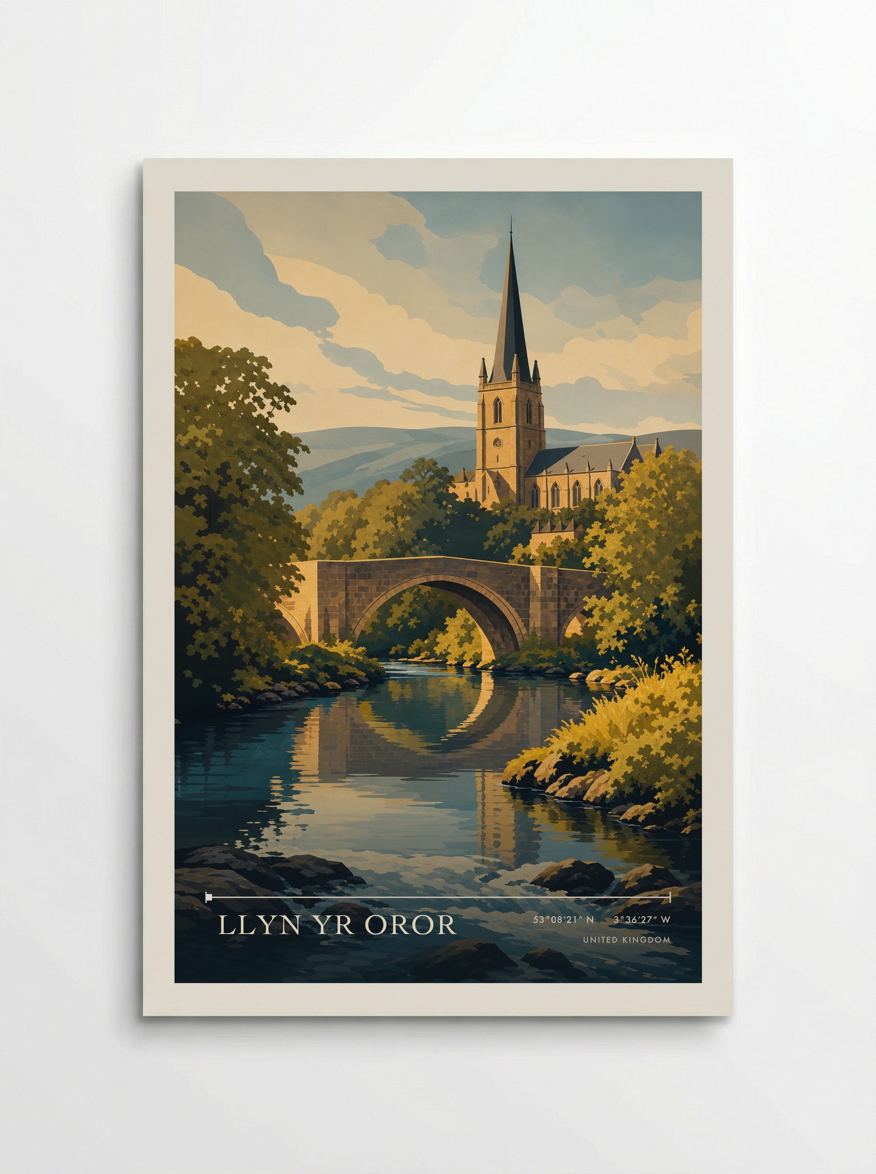 Llyn yr Oror United Kingdom Travel Poster - Poster