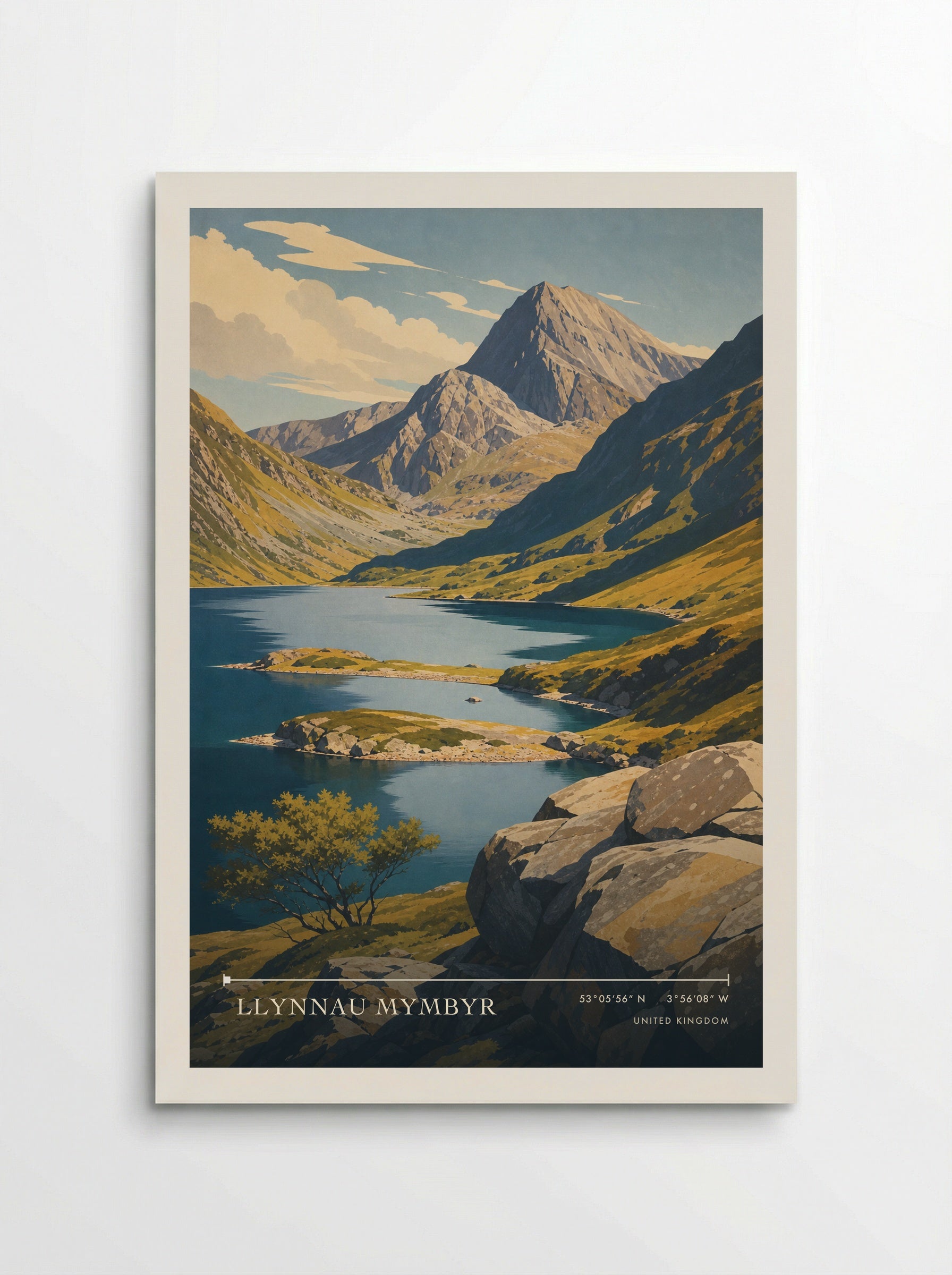 Llynnau Mymbyr United Kingdom Travel Poster - Poster