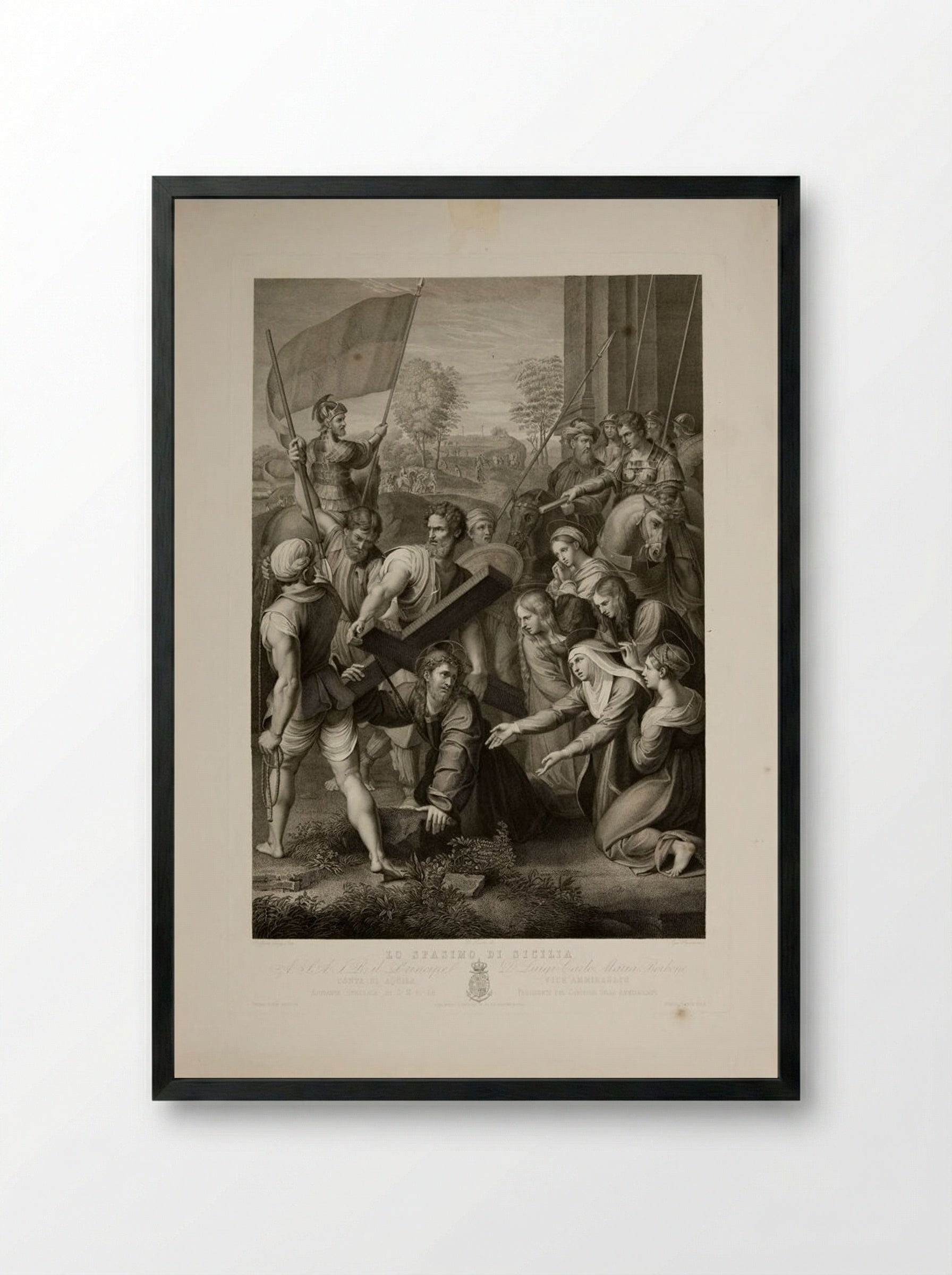 Lo Spasimo di Sicilia - Ignazio Pavon - Framed Print Black