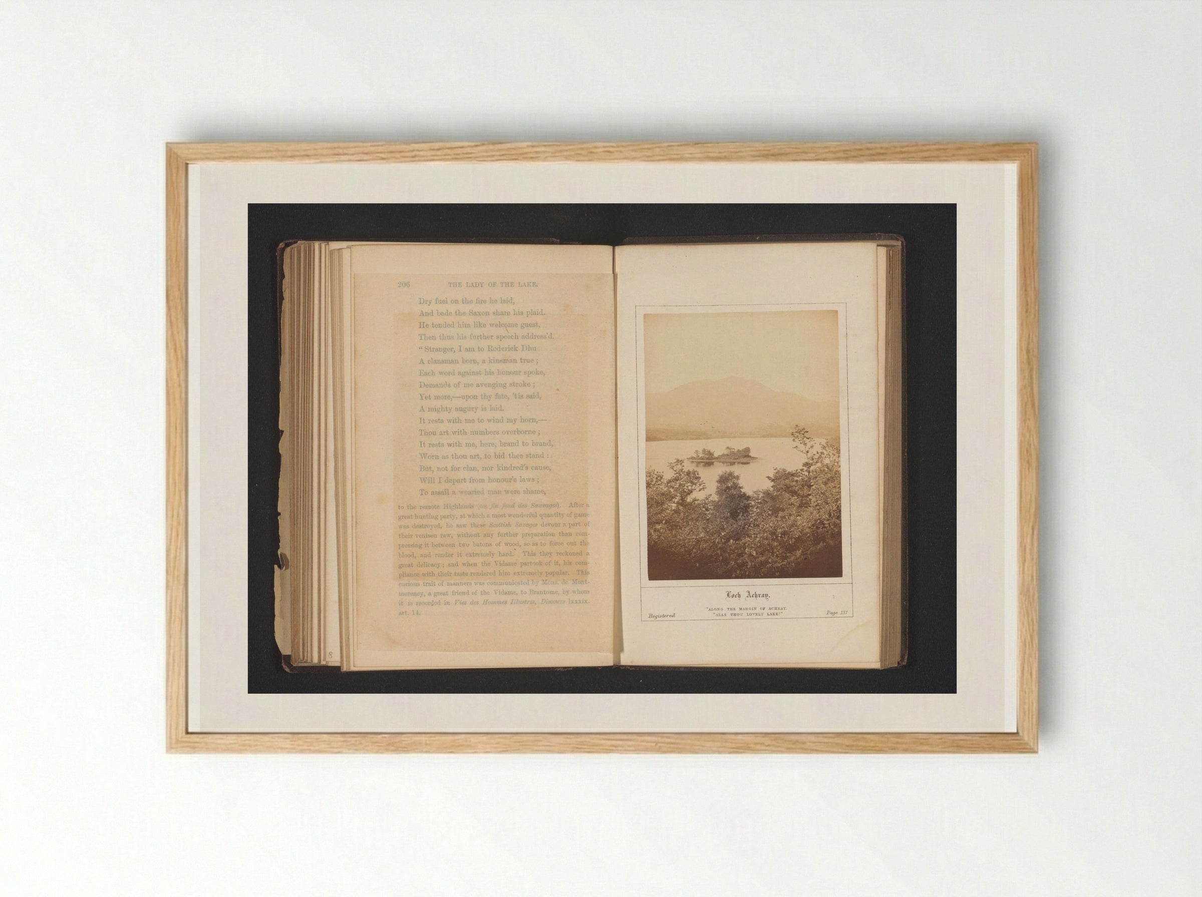 Loch Achray - George Washington Wilson - Framed Print Wood