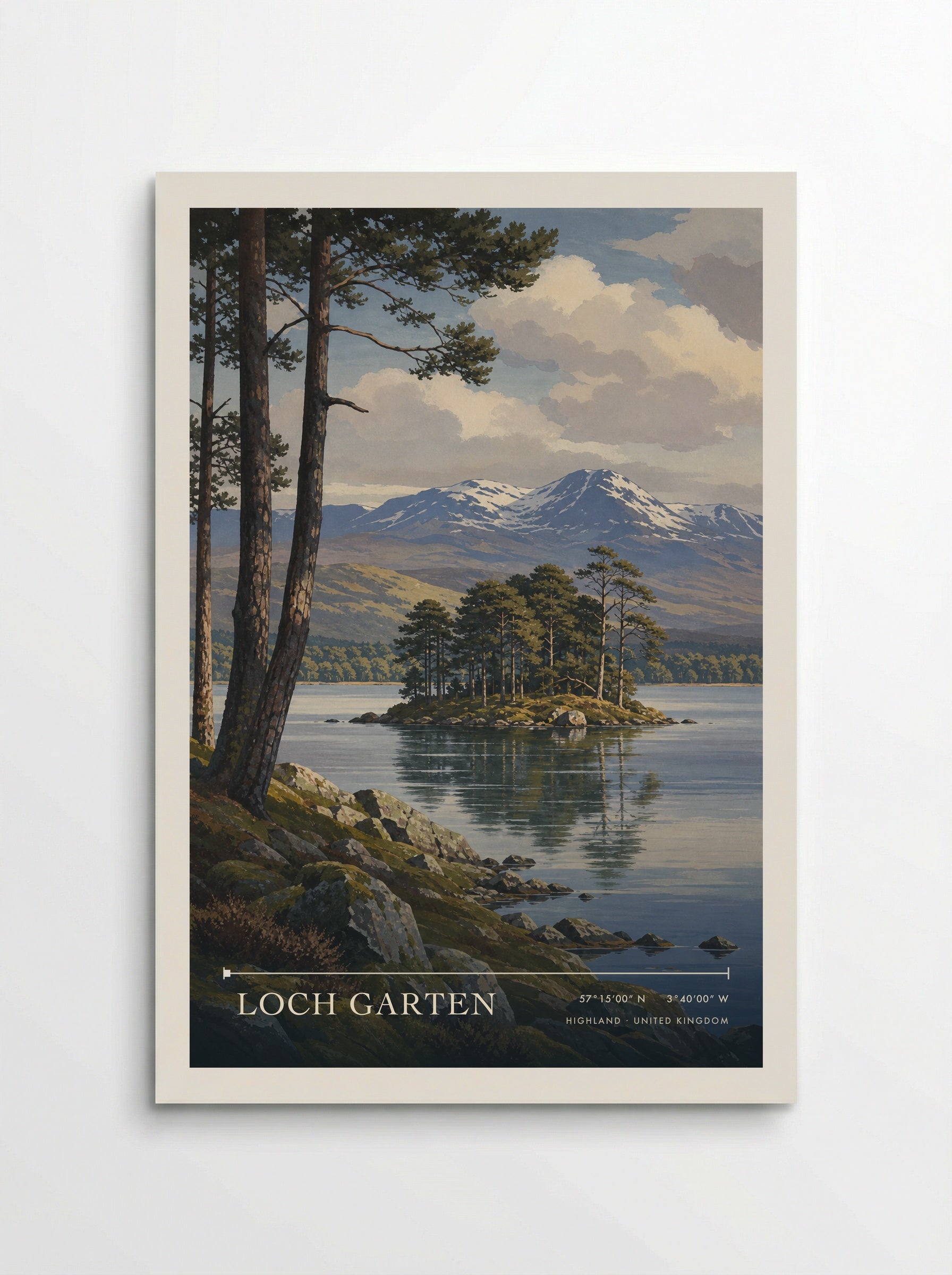 Loch Garten Highland United Kingdom Travel Poster - Poster