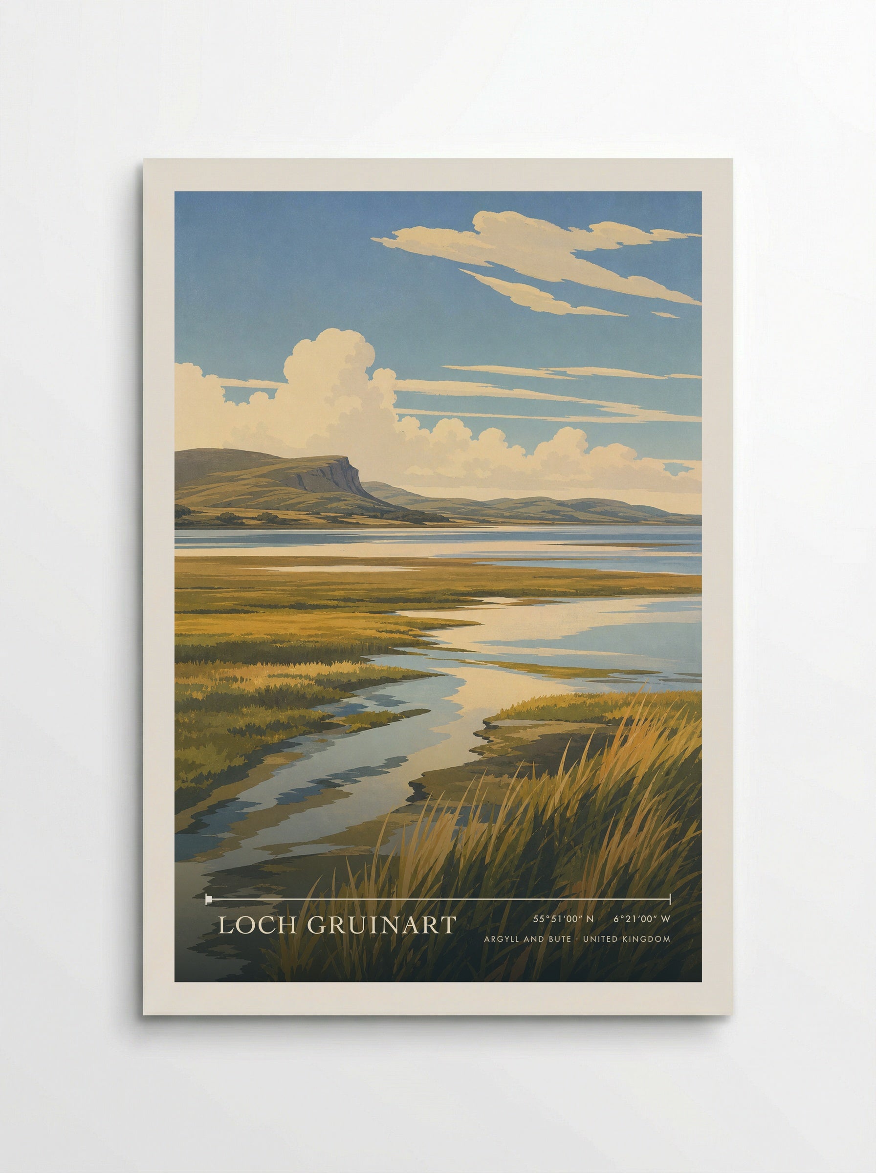 Loch Gruinart Argyll and Bute United Kingdom Travel Poster - Poster