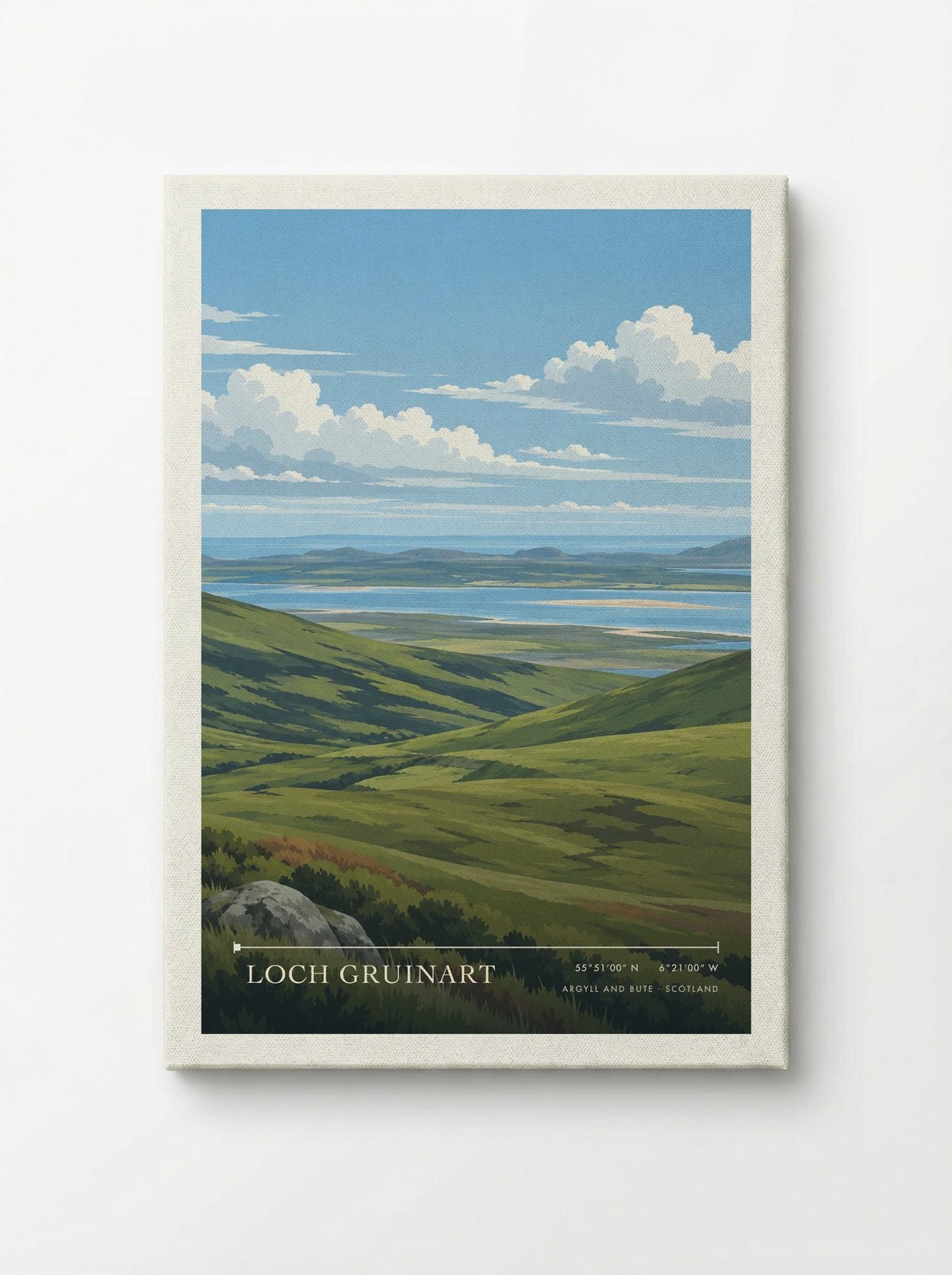 Loch Gruinart, Argyll and Bute | Travel Poster - Canvas