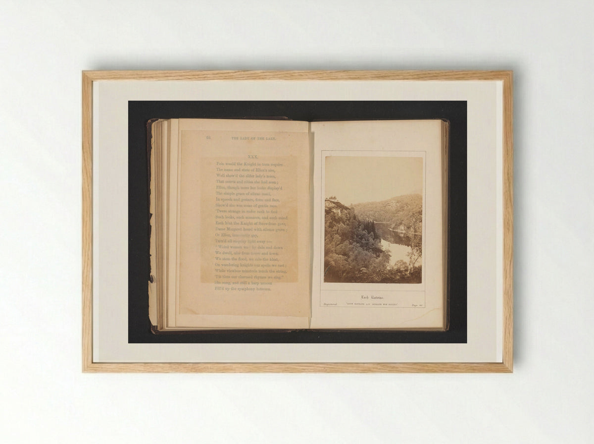 Loch Katrine - George Washington Wilson - Framed Print Wood