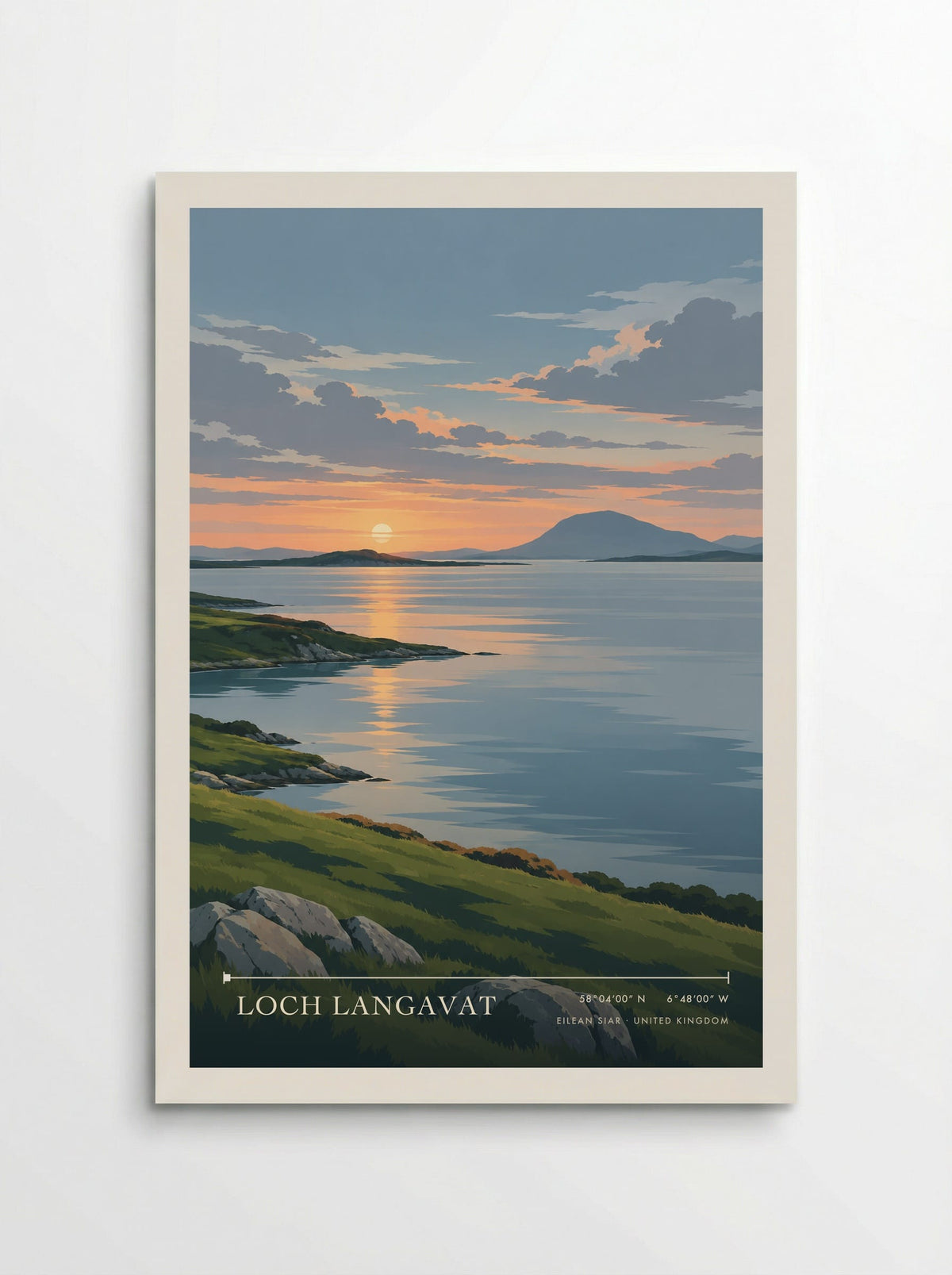 Loch Langavat, Eilean Siar | Travel Poster - Poster
