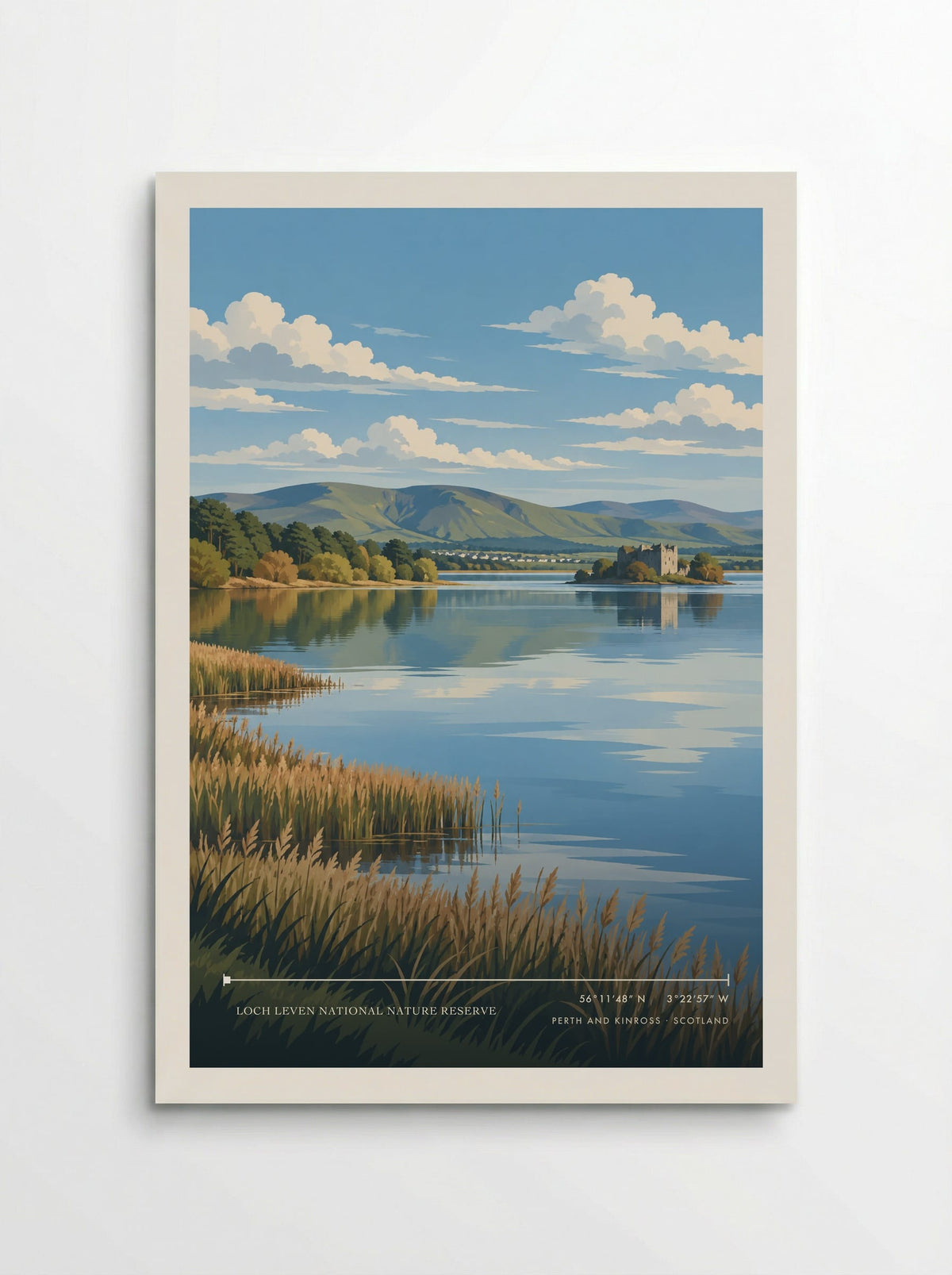 Loch Leven National Nature Reserve, Perth and Kinross | Travel Poster - Poster