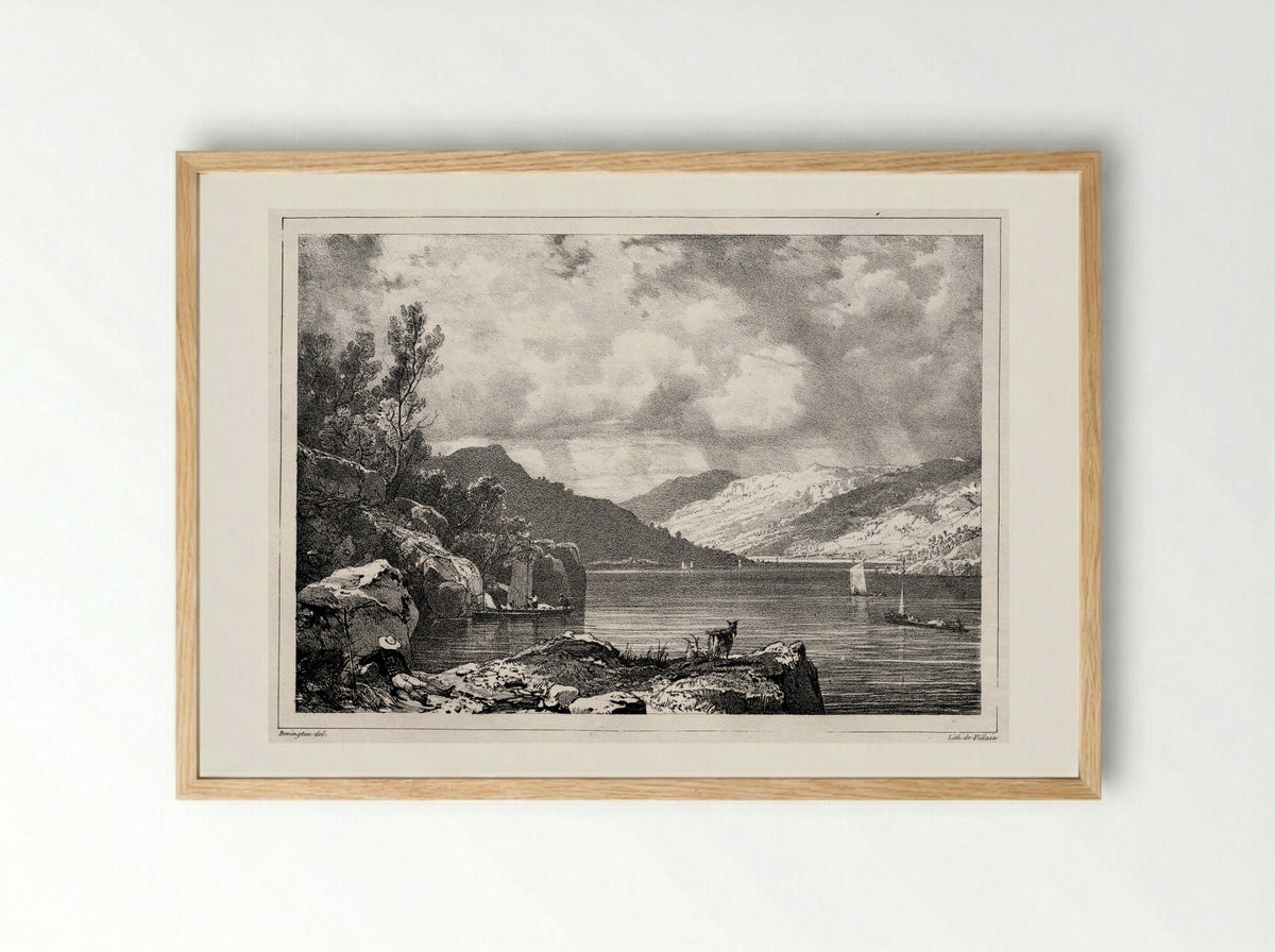 Loch Lomond - Richard Parkes Bonington - Framed Print Wood