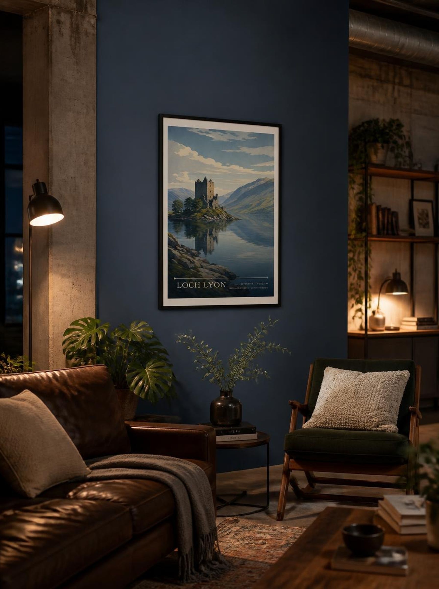 Loch Lyon Perth and Kinross United Kingdom Travel Poster - Lifestyle