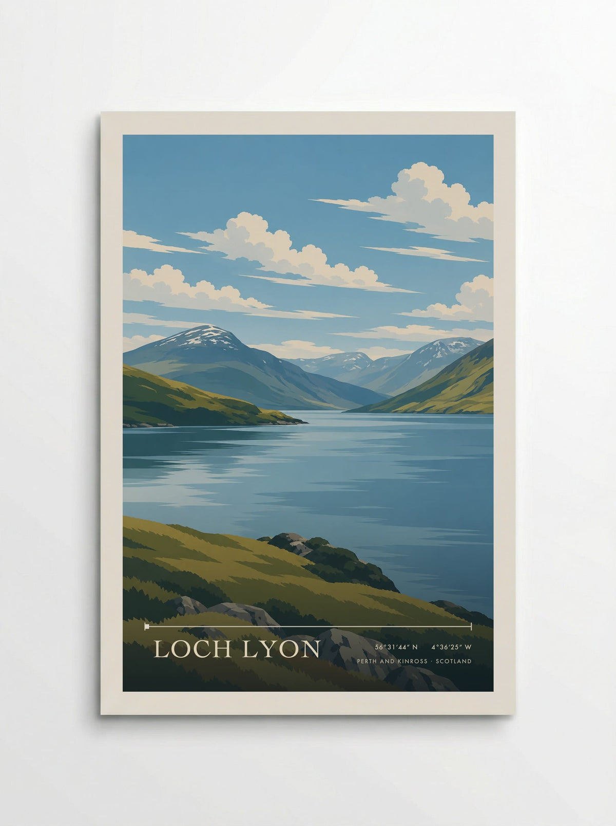 Loch Lyon, Perth and Kinross | Travel Poster - Poster