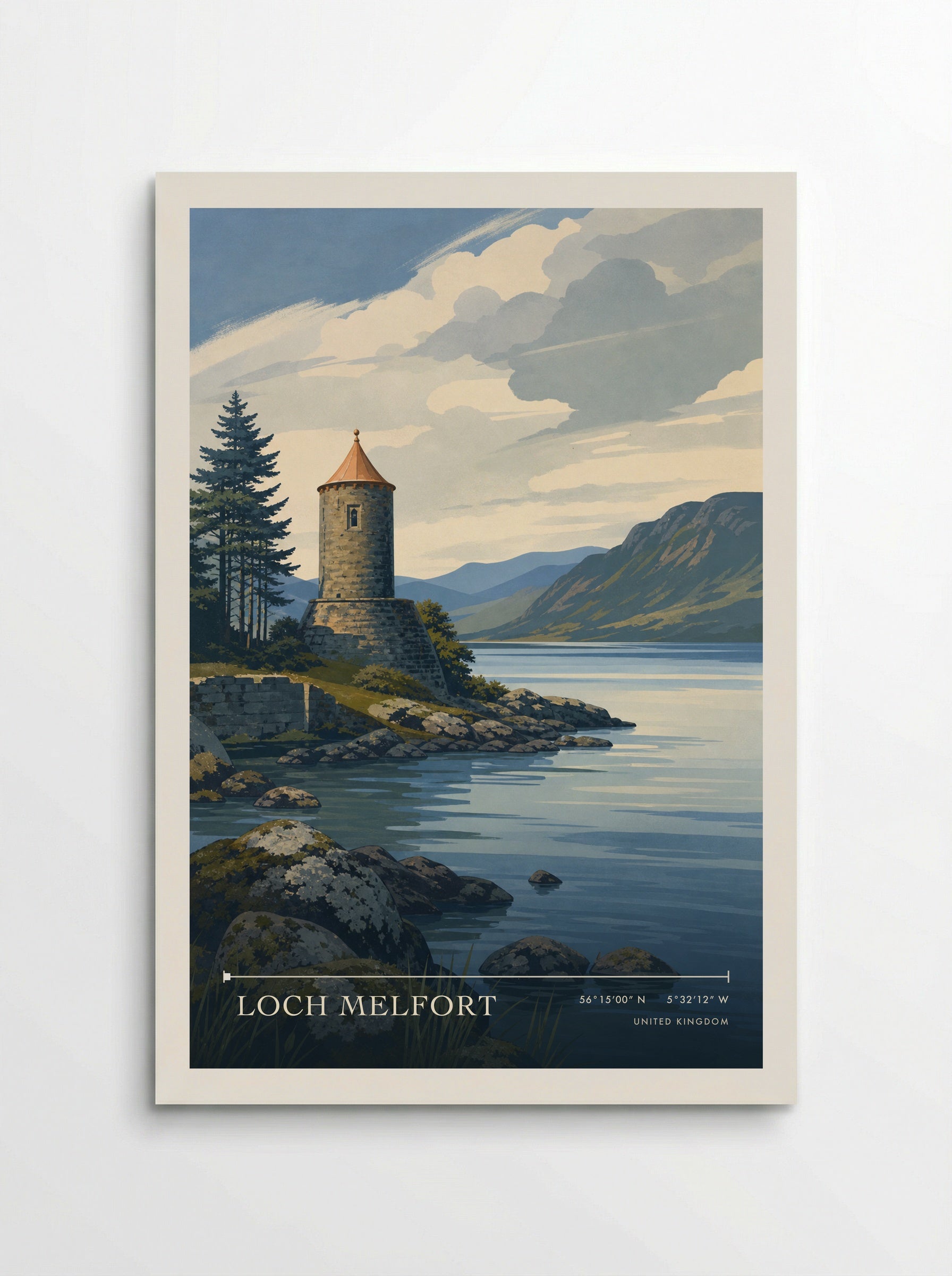 Loch Melfort United Kingdom Travel Poster - Poster