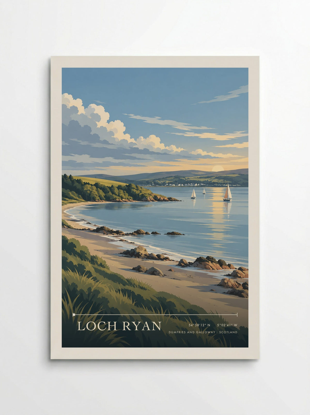 Loch Ryan, Dumfries and Galloway | Travel Poster - Poster