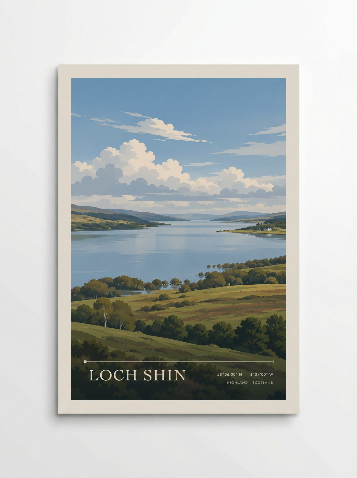 Loch Shin, Highland | Travel Poster - Poster