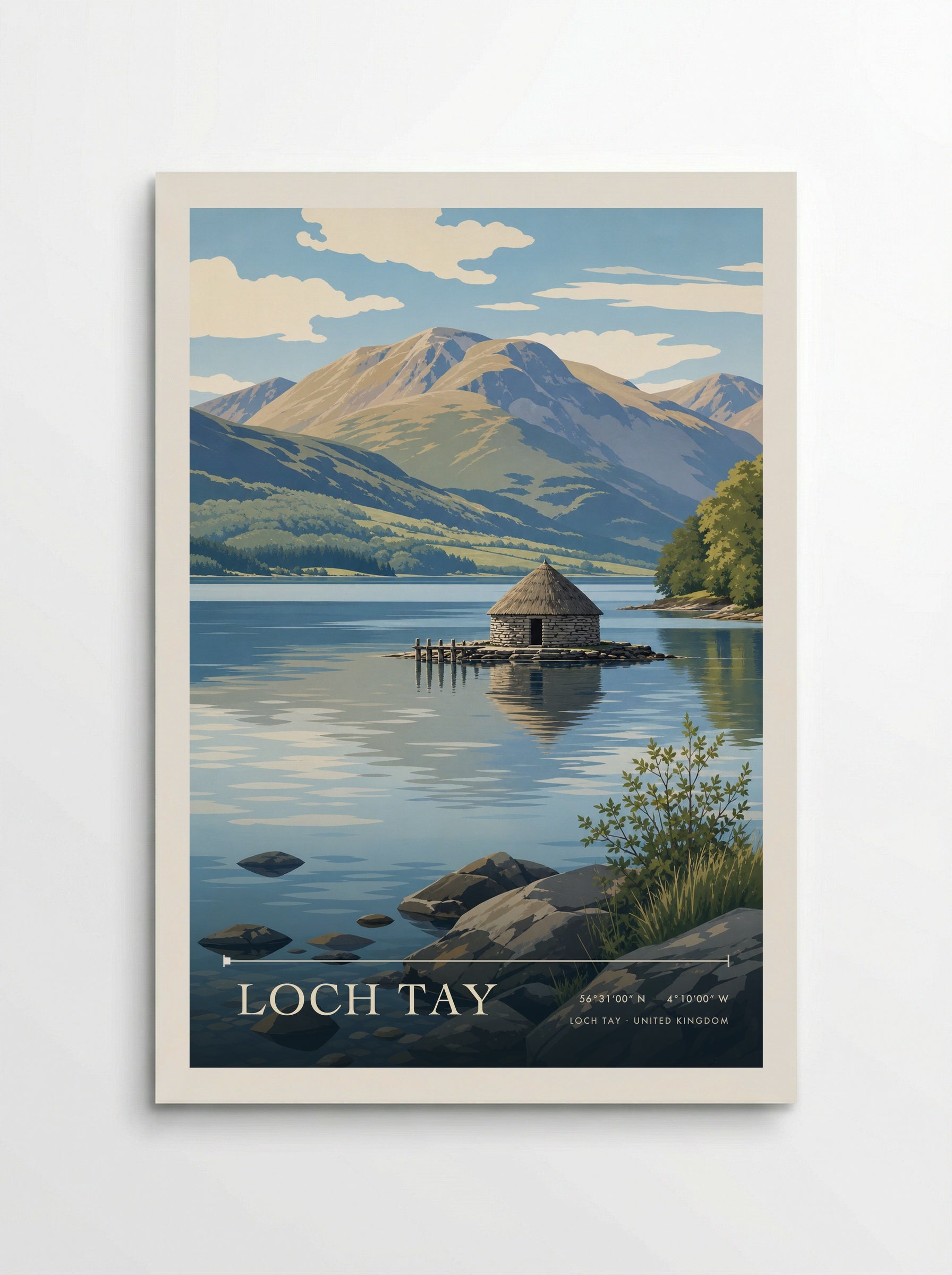 Loch Tay United Kingdom Travel Poster - Poster